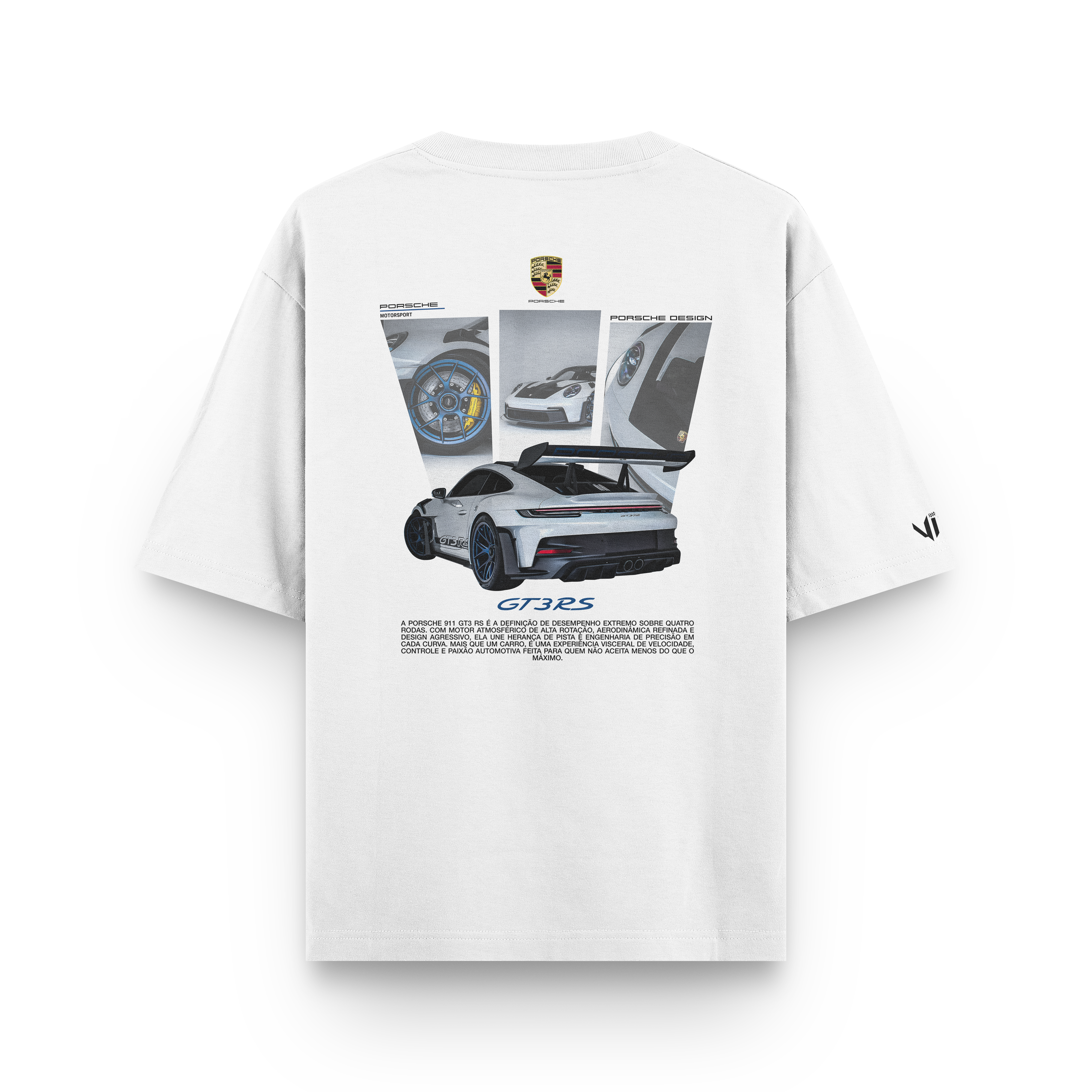 Camiseta Oversized Porsche Blue GT3rs