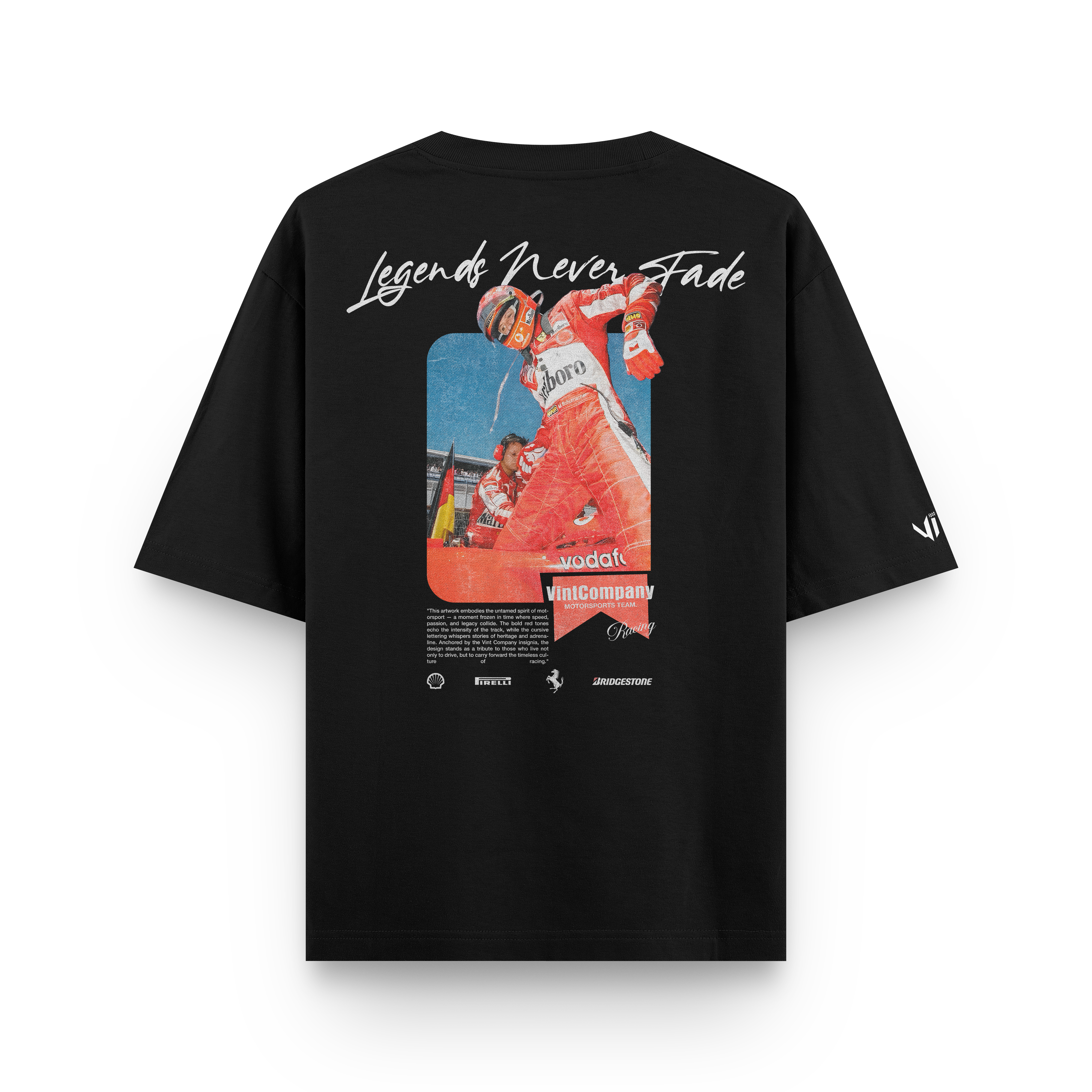 Camiseta Oversized Legends Never Fade