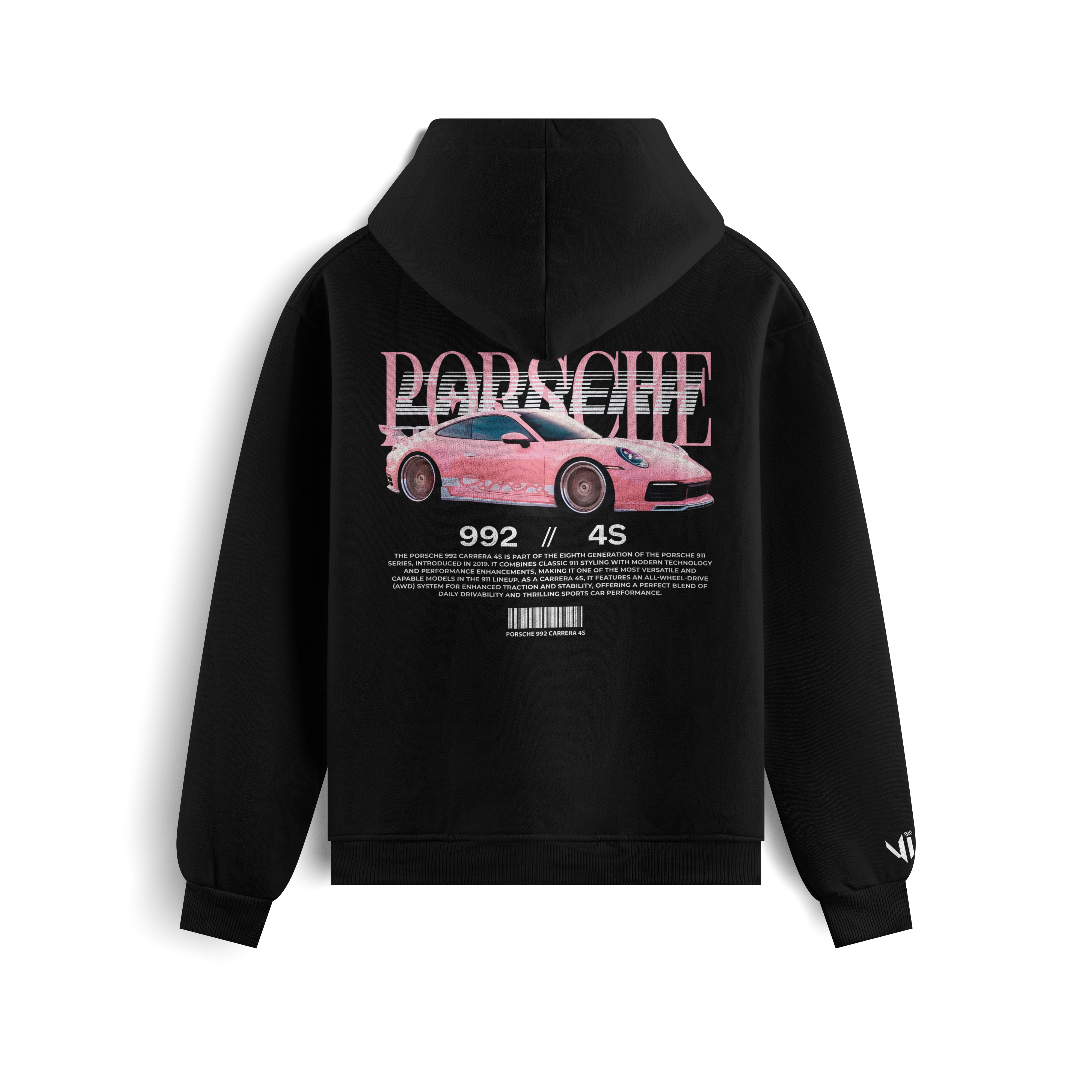Porsche Carrera Pink Hoodie