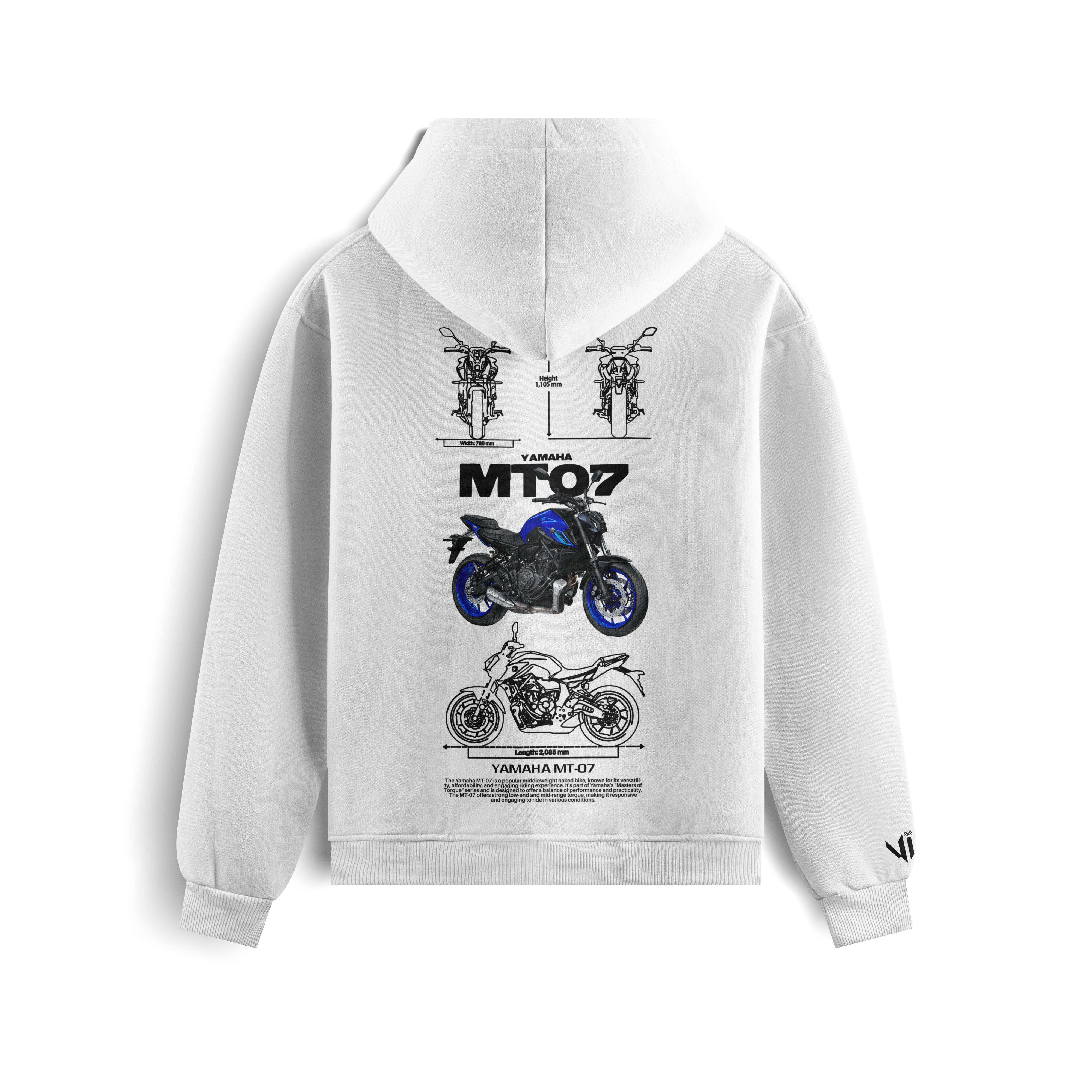 Yamaha MT07 Hoodie