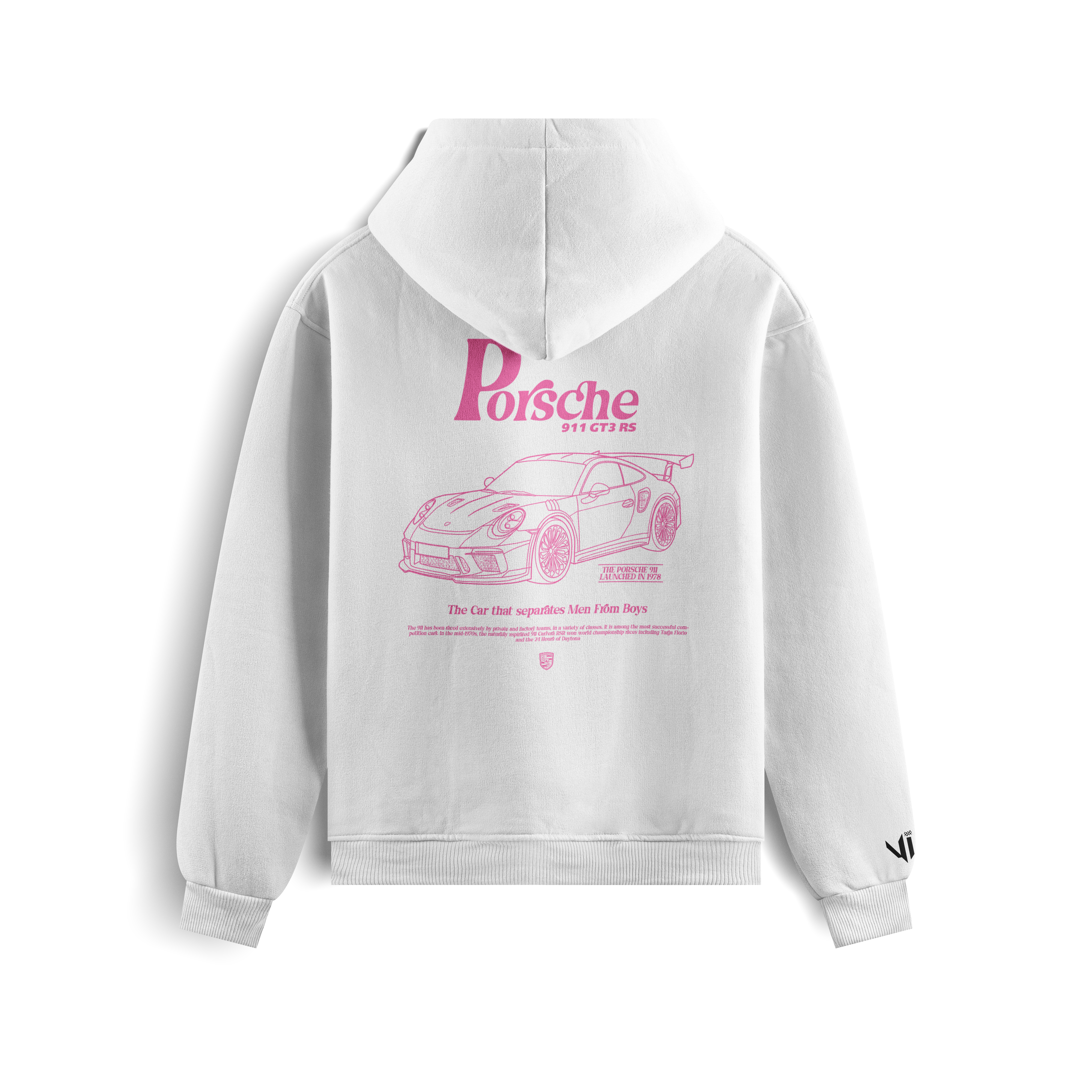 Porsche Pink Sttugart Hoodie