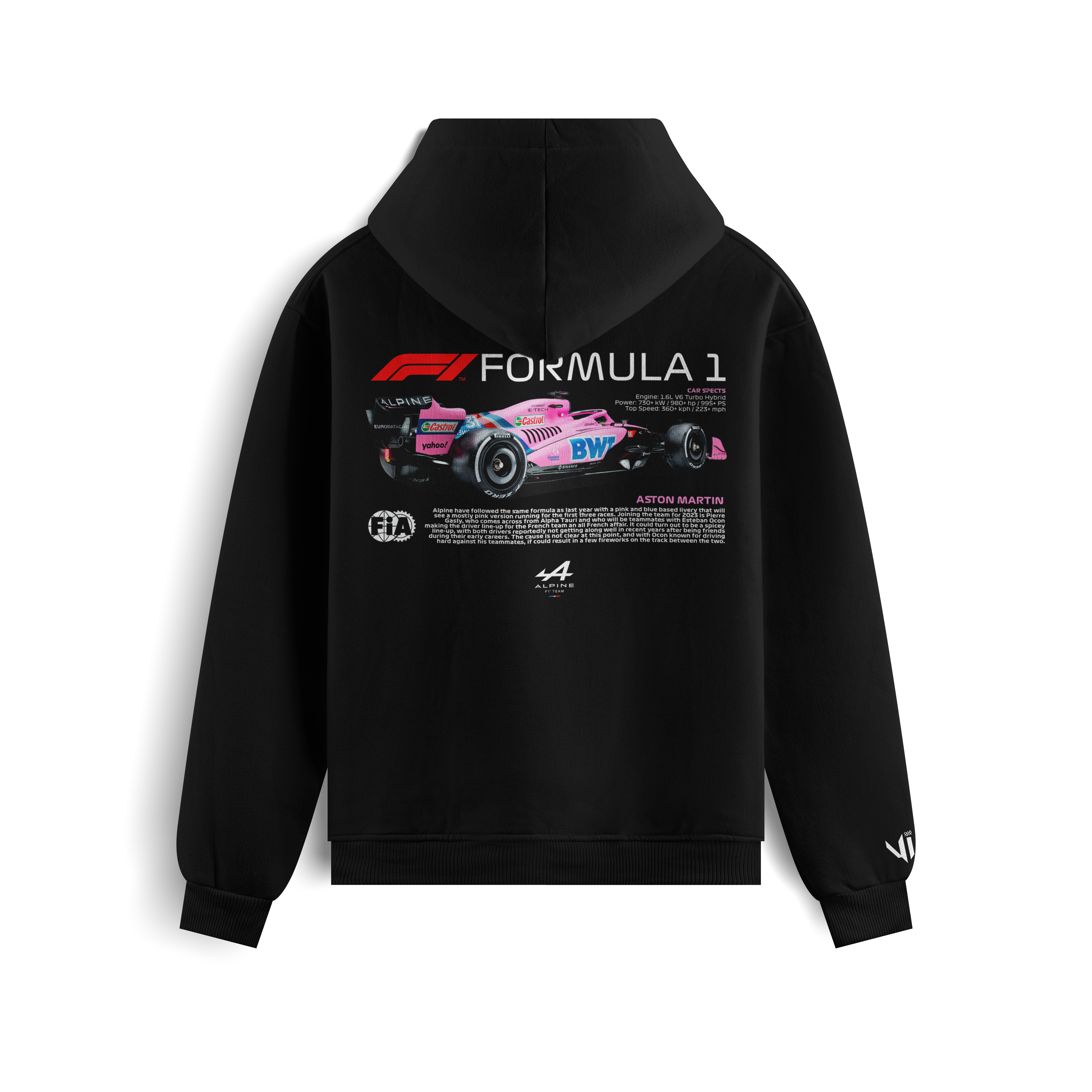 Aston Martin F1 Pink Hoodie