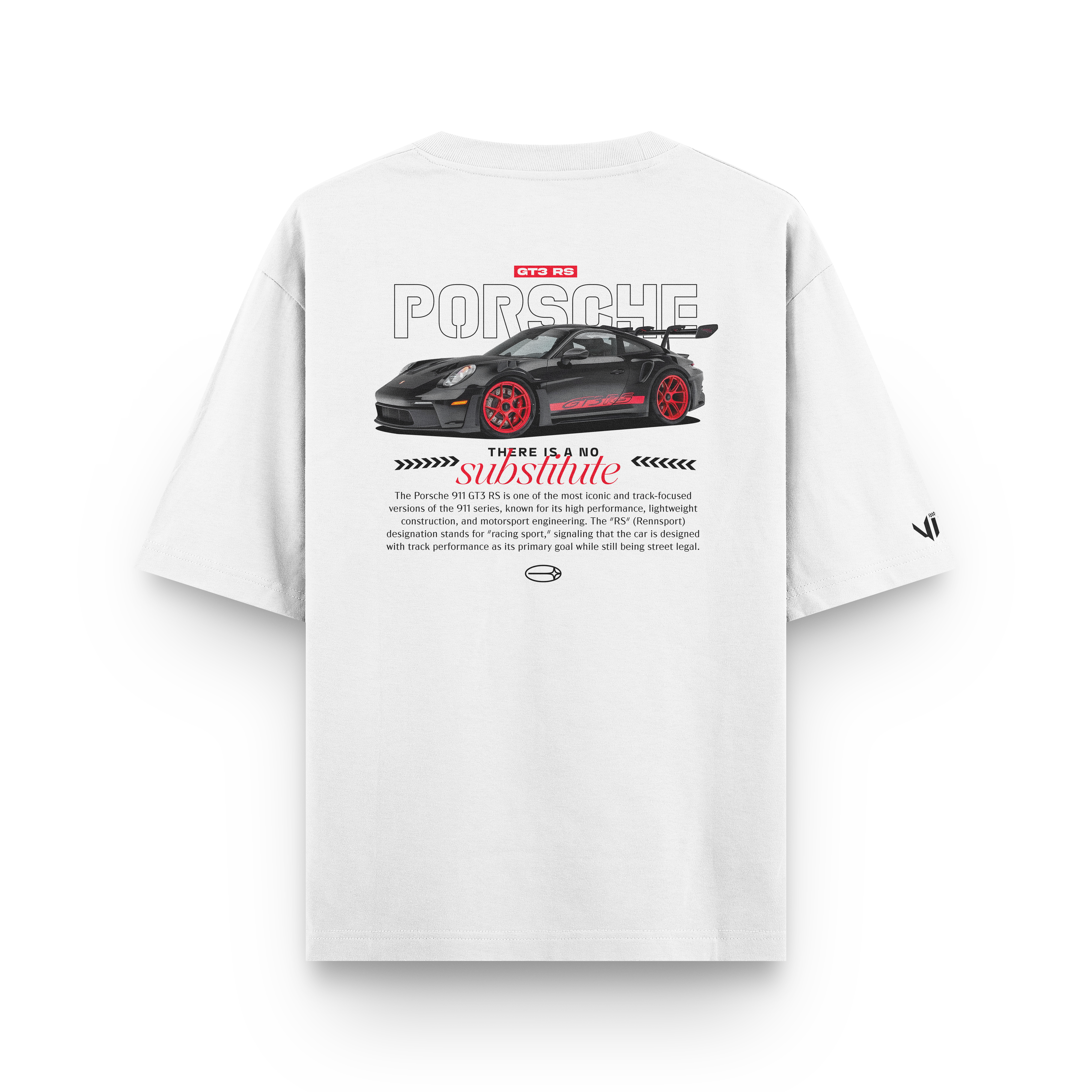 Camiseta Oversized Porsche No Substitute
