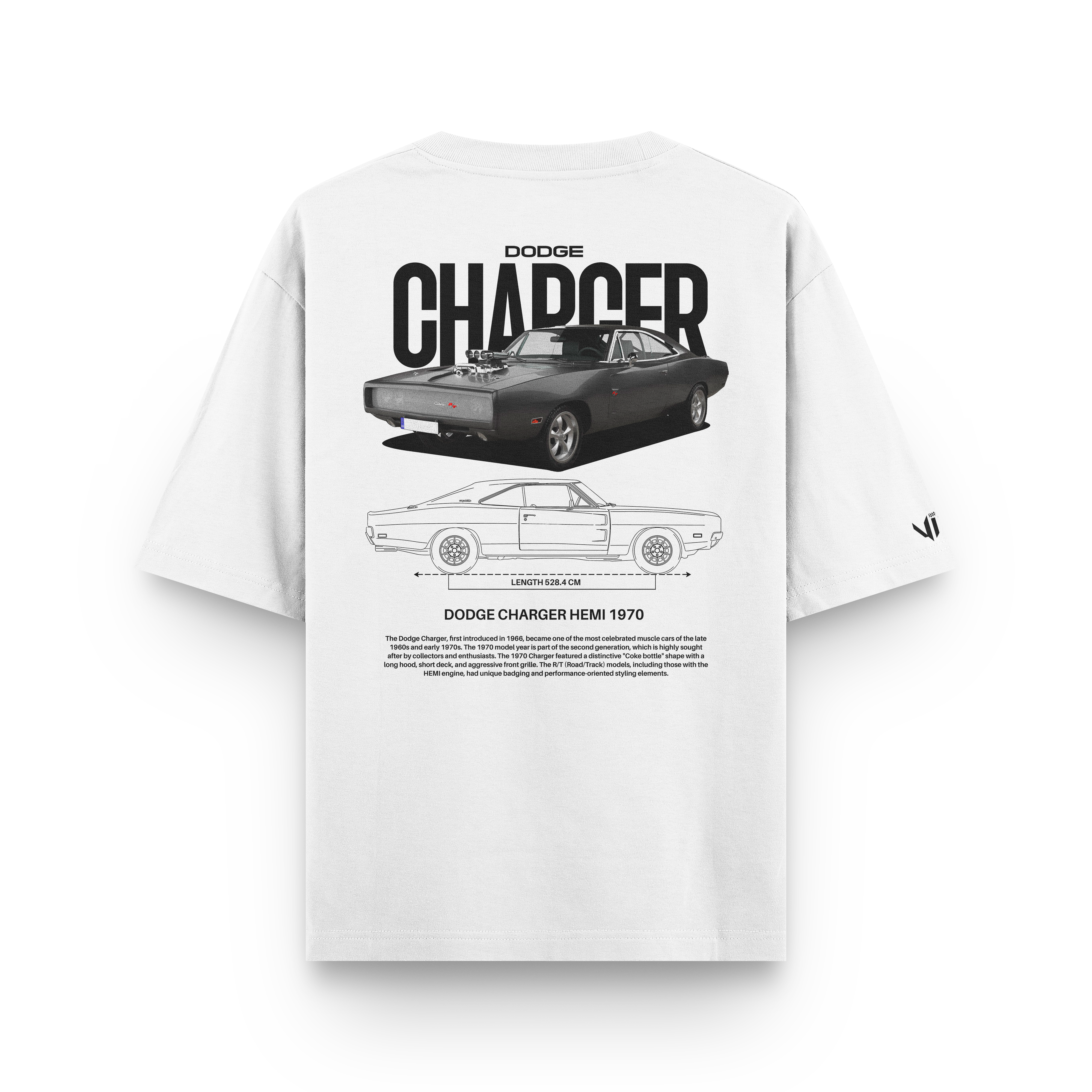 Camiseta Oversized Dodge Charger