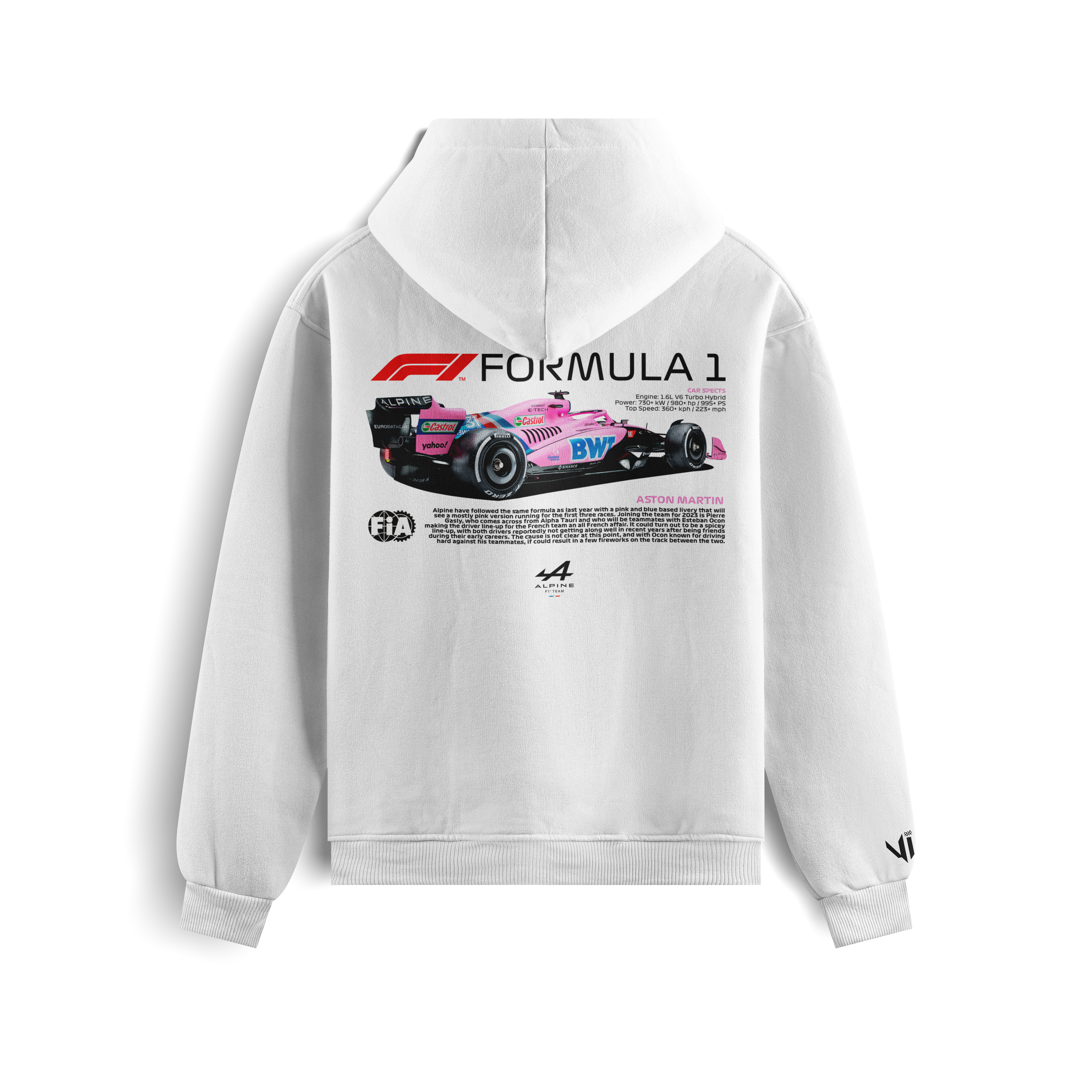 Aston Martin F1 Pink Hoodie