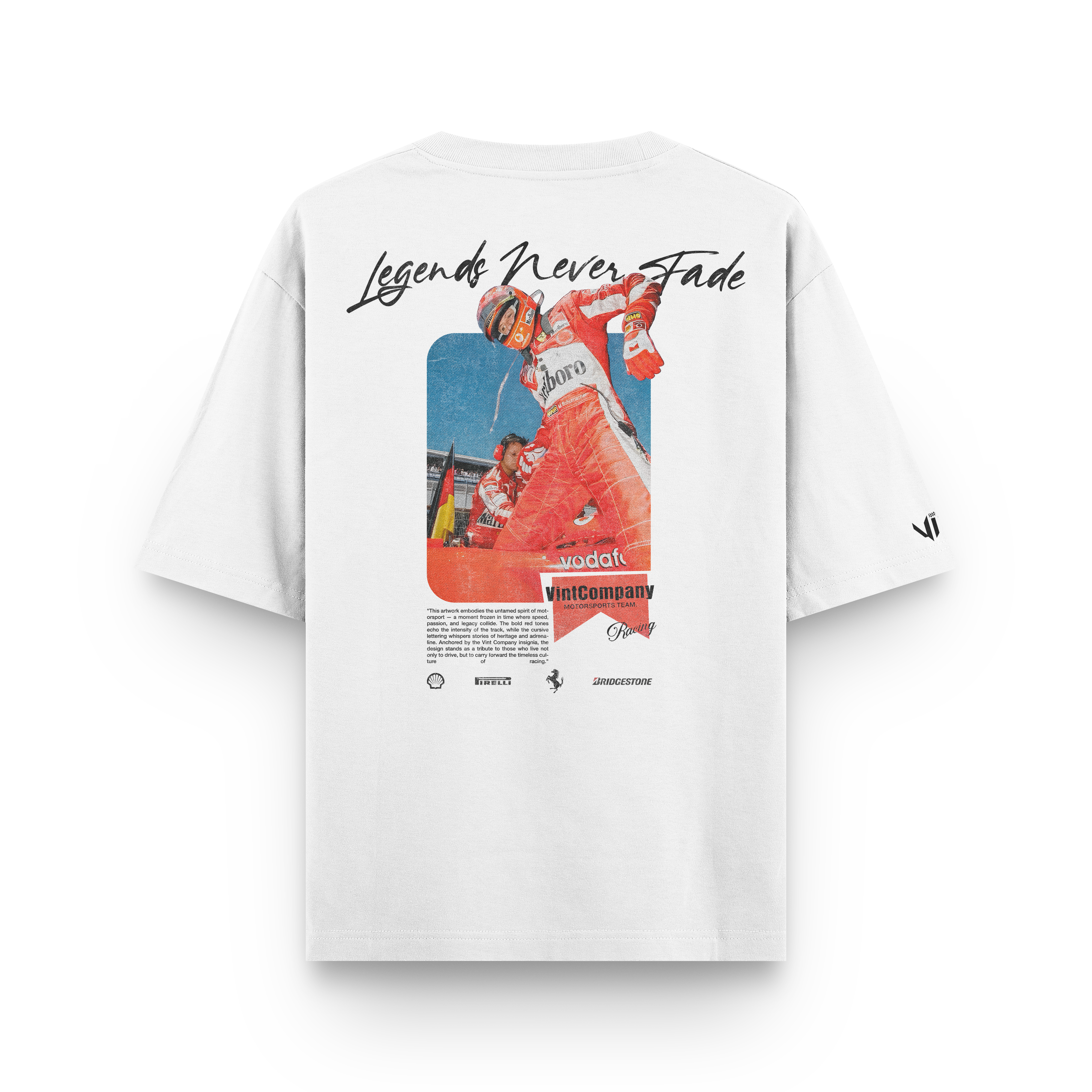 Camiseta Oversized Legends Never Fade