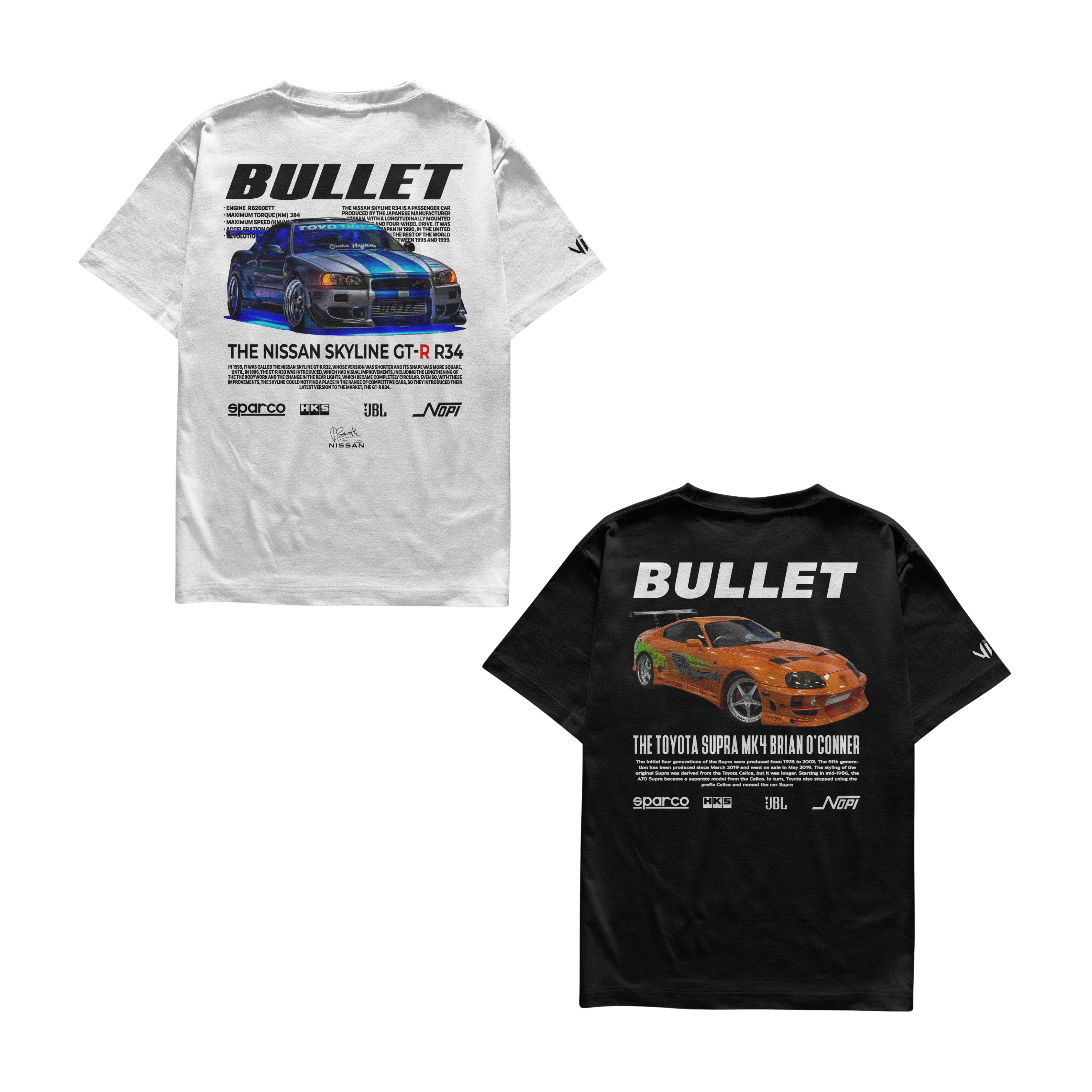 Camisetas Bullet e Bullet Supra