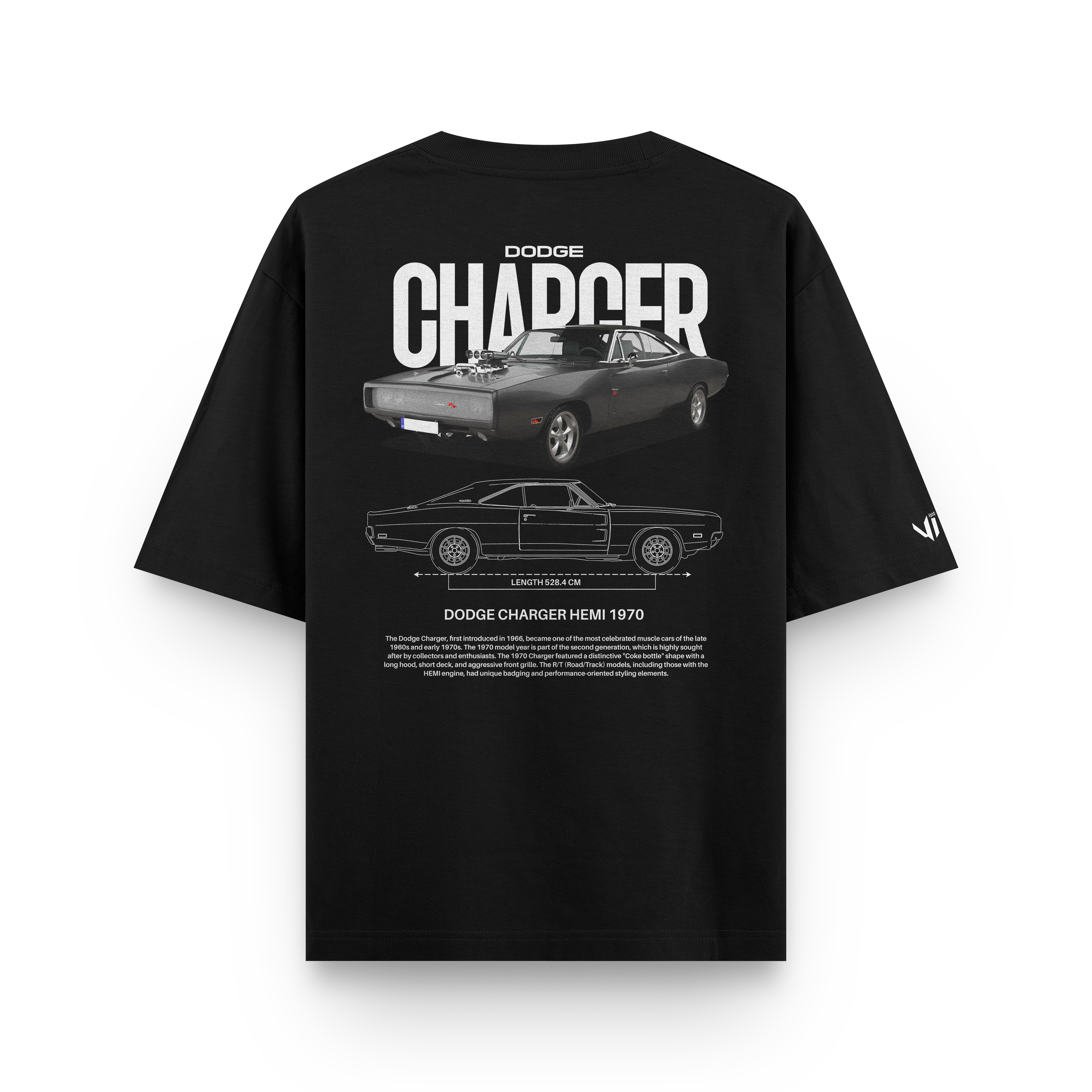 Camiseta Oversized Dodge Charger