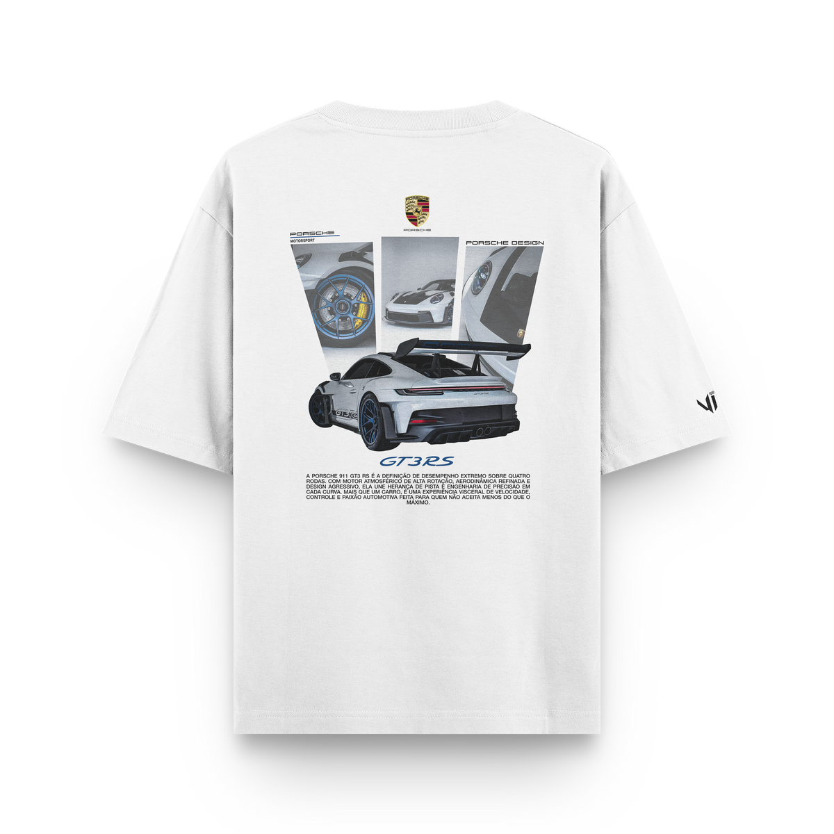 Porsche Blue GT3RS Oversized T-Shirt