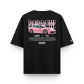 Porsche Carrera Pink Oversized T-Shirt