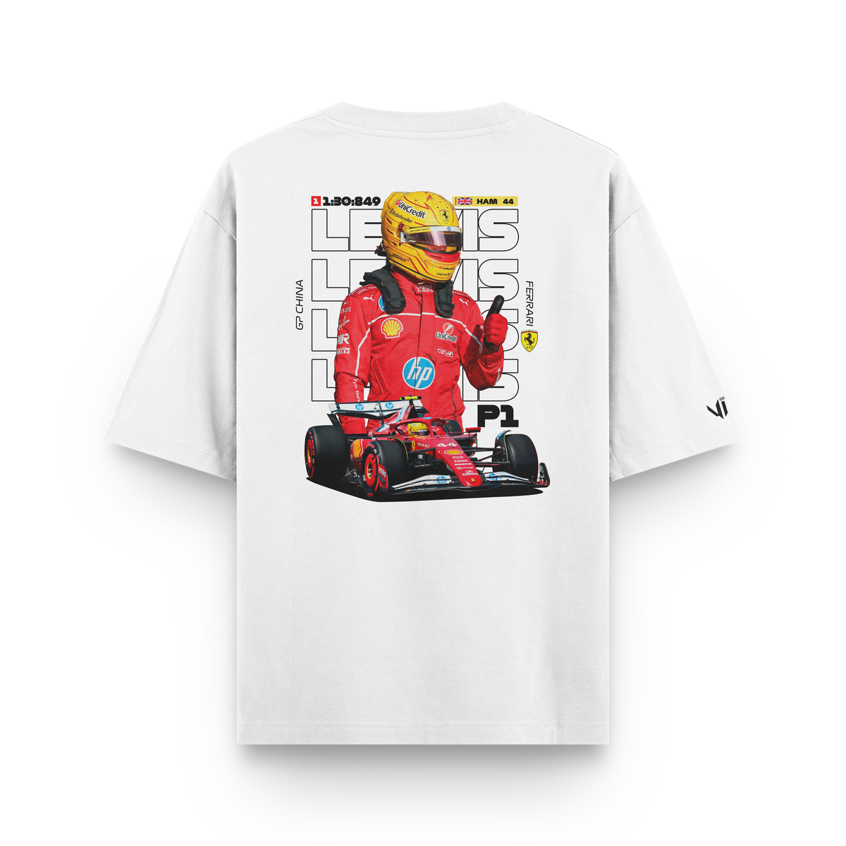 Lewis Hamilton P1 Oversized T-Shirt