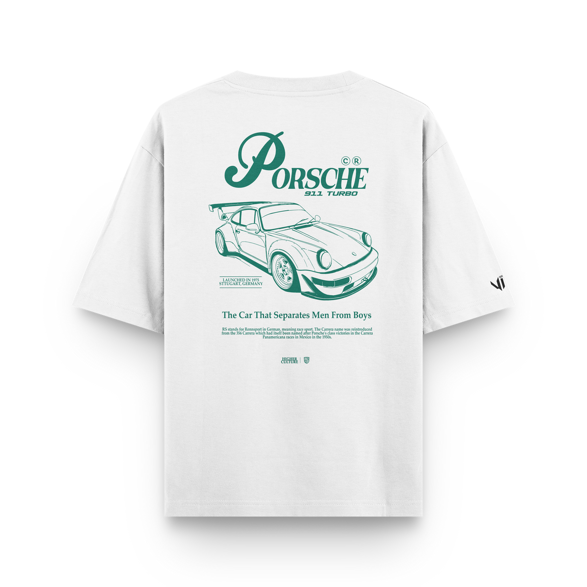 Porsche Green Sttugart Oversized T-Shirt