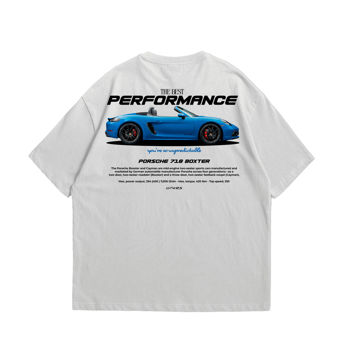 Porsche 718 Boxster Oversized T-Shirt