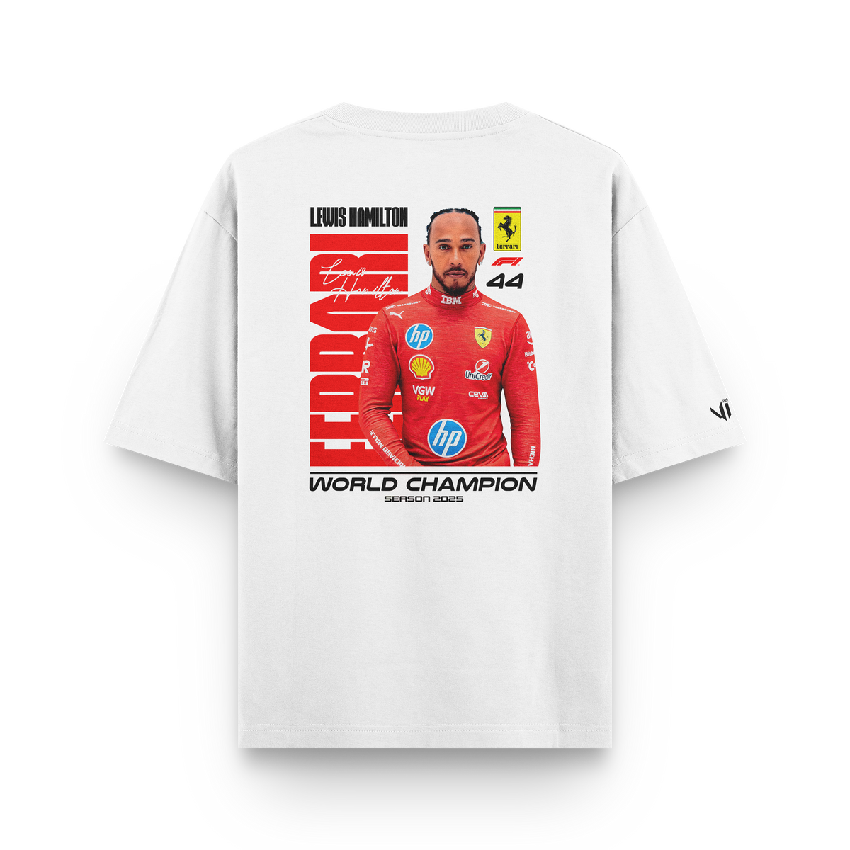 Lewis Hamilton World Champion Oversized T-Shirt