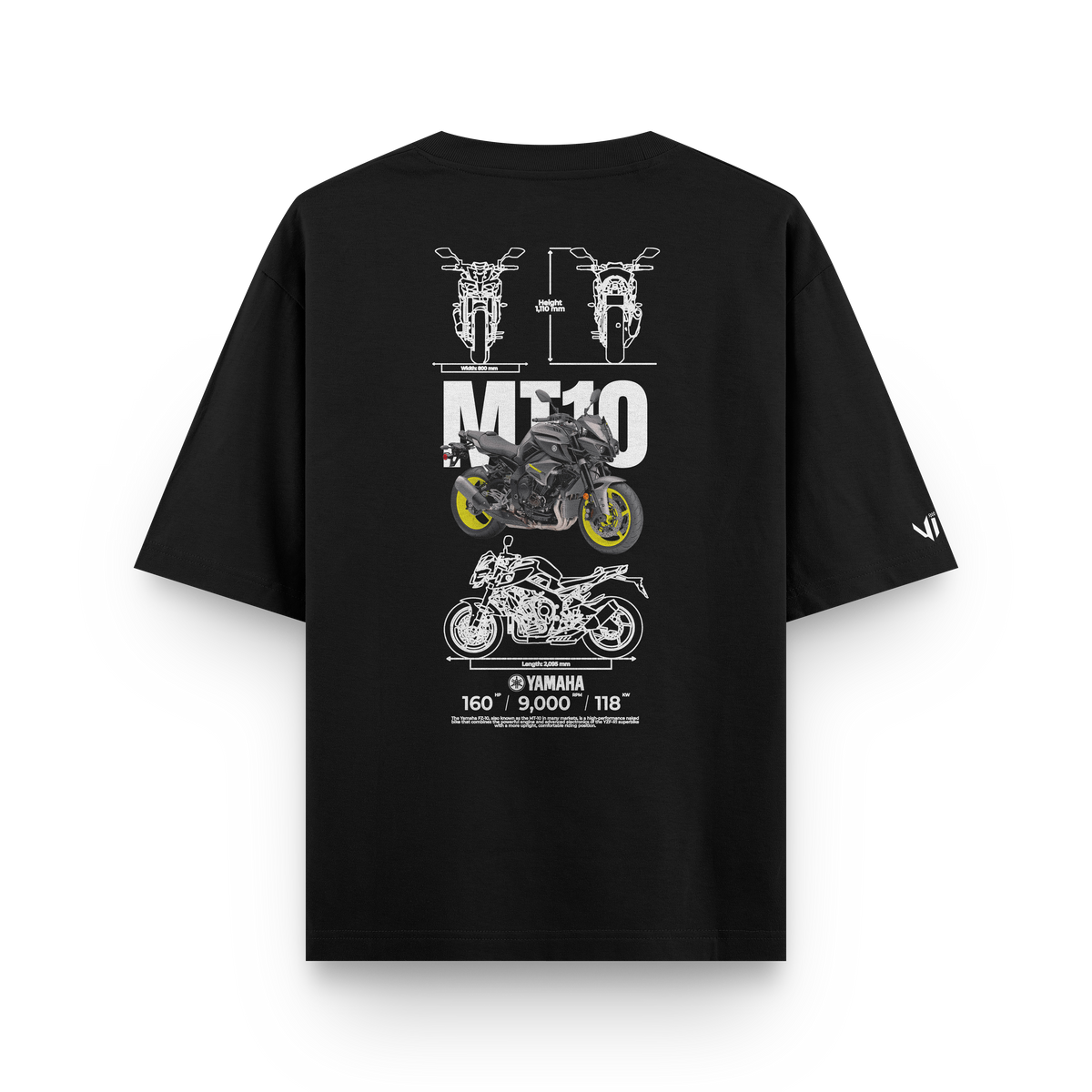 Yamaha MT10 Oversized T-Shirt