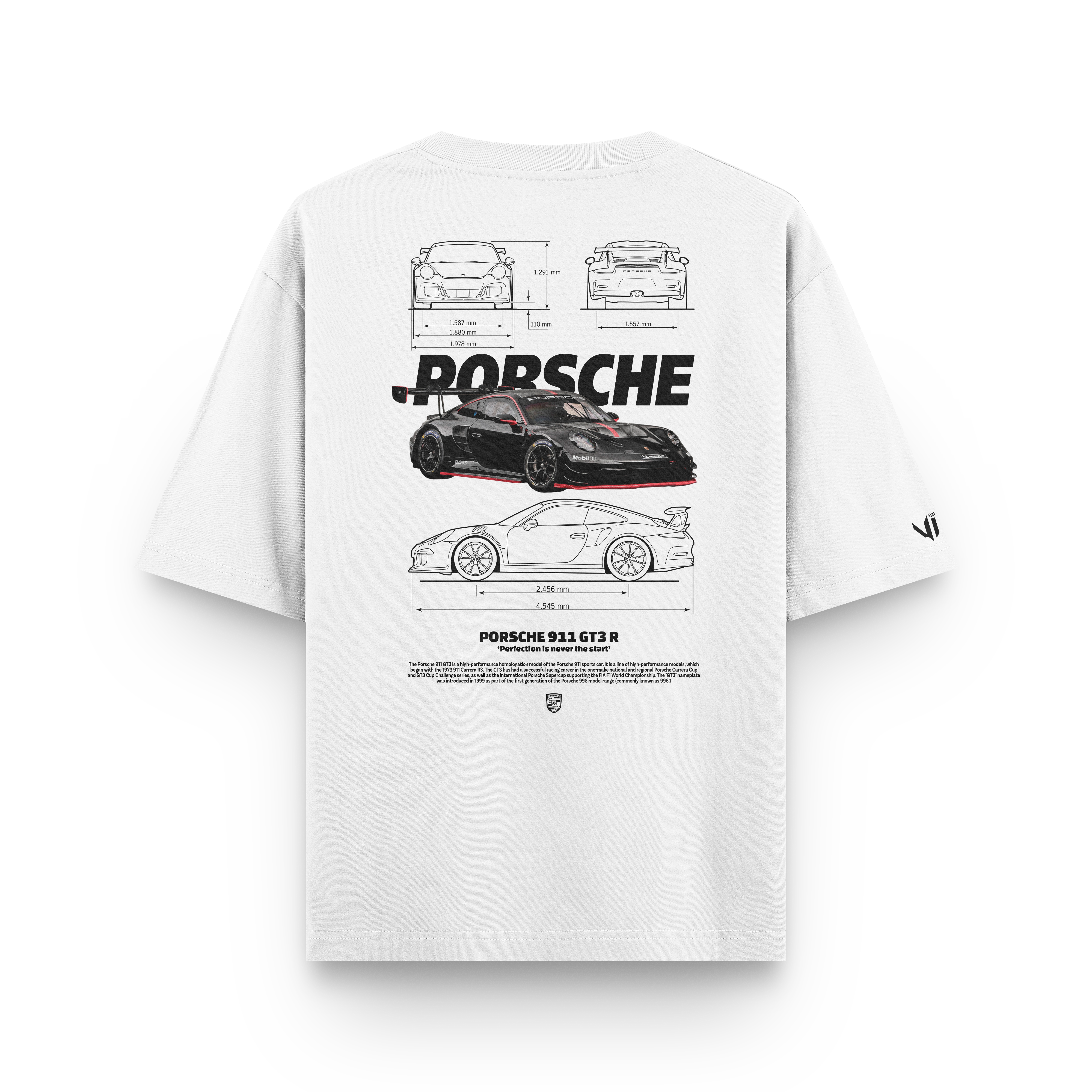 Camiseta Oversized Porsche GT3 RS