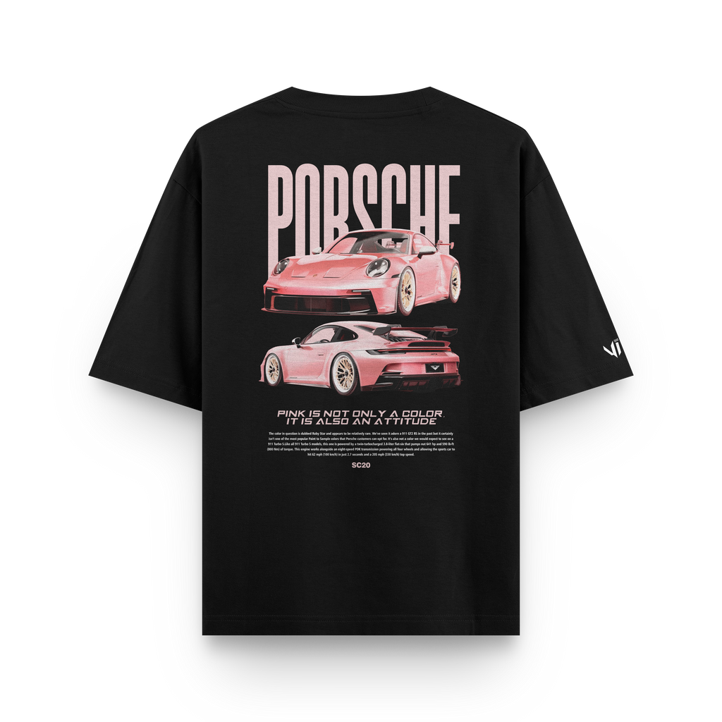 Porsche Pink Oversized T-Shirt