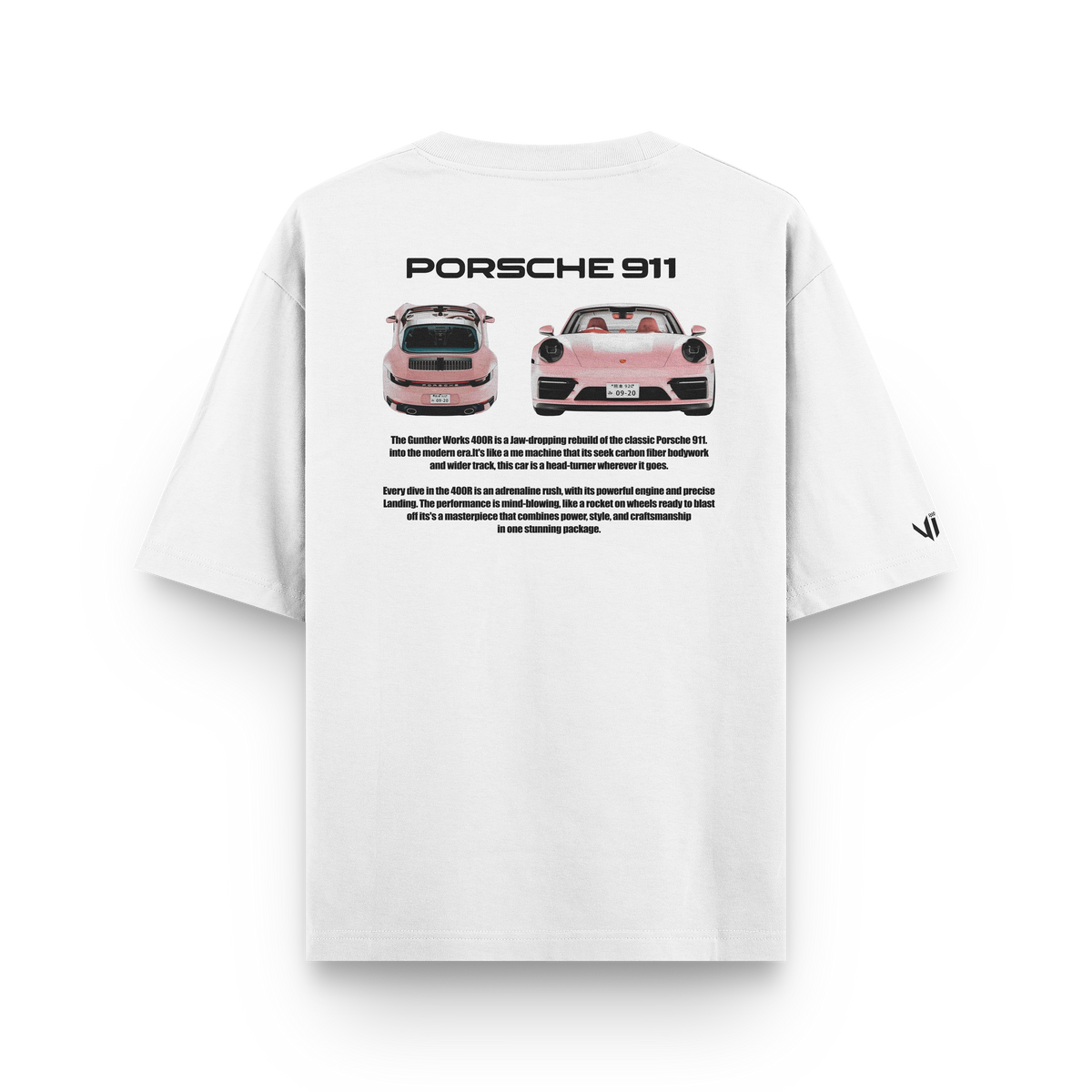 Porsche VS Pink Oversized T-Shirt
