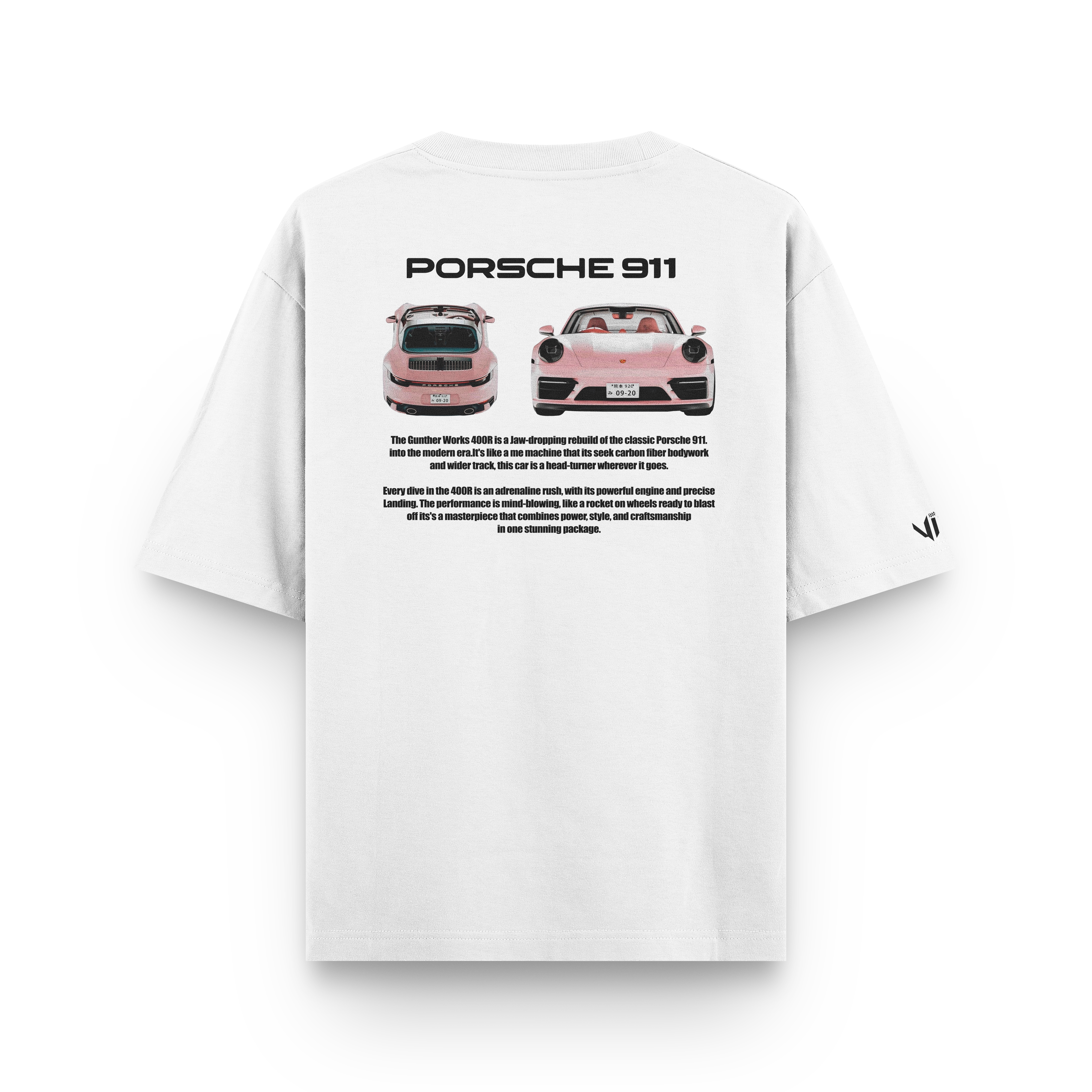 Camiseta Oversized Porsche VS Pink