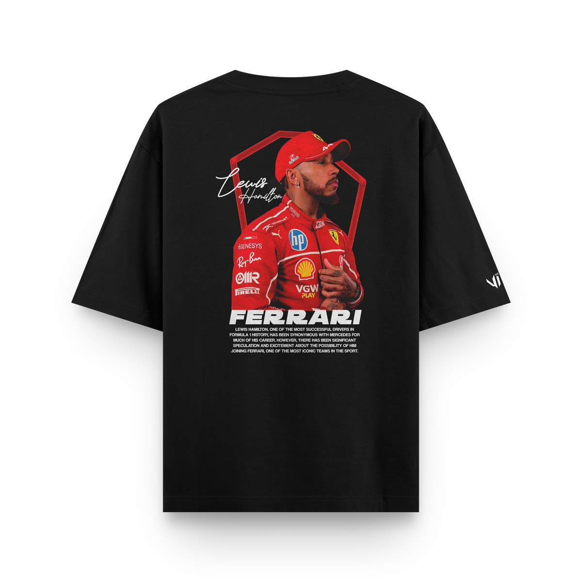Lewis Hamilton Ferrari Oversized T-Shirt