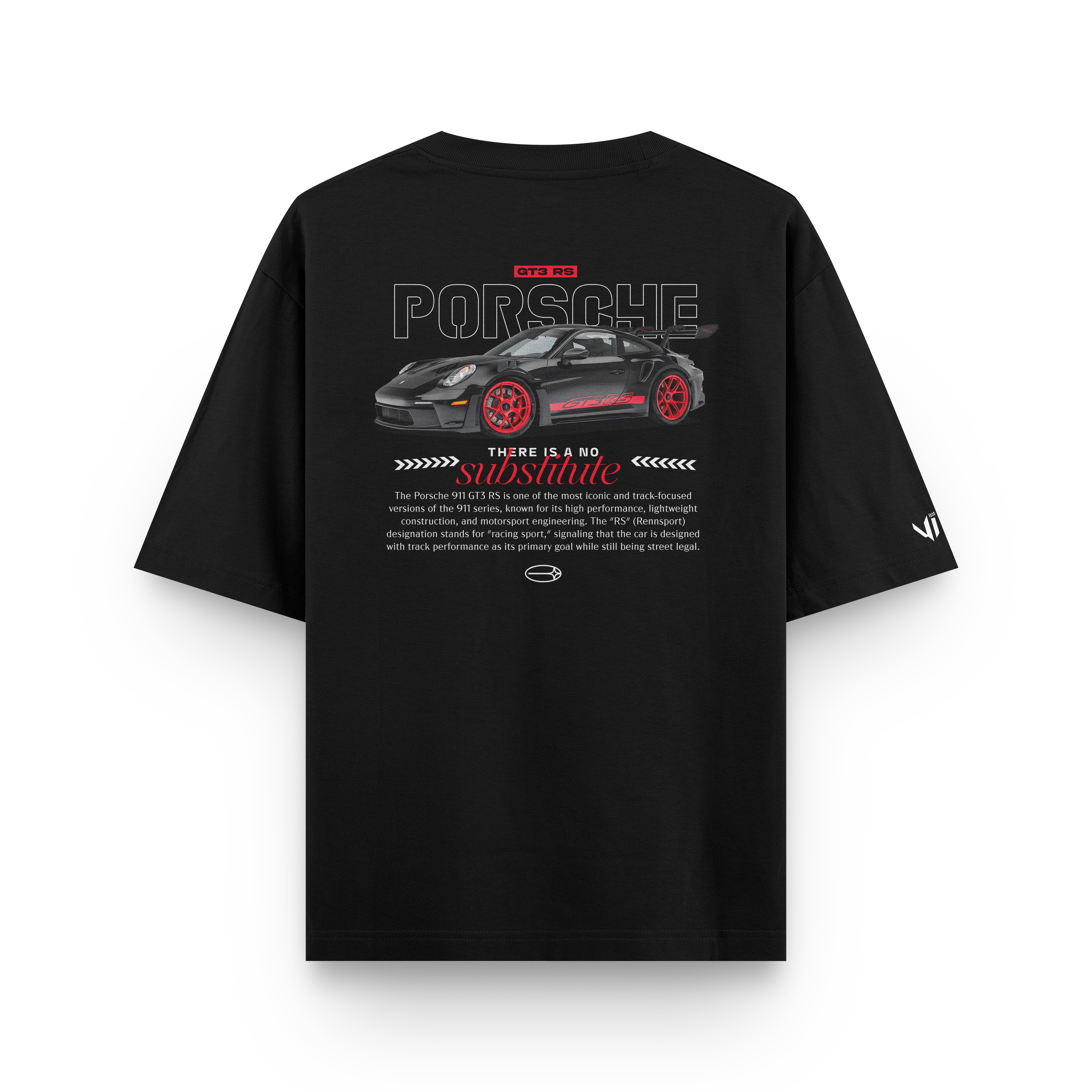 Camiseta Oversized Porsche No Substitute