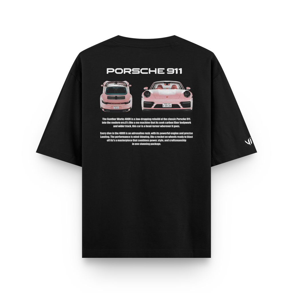 Porsche VS Pink Oversized T-Shirt