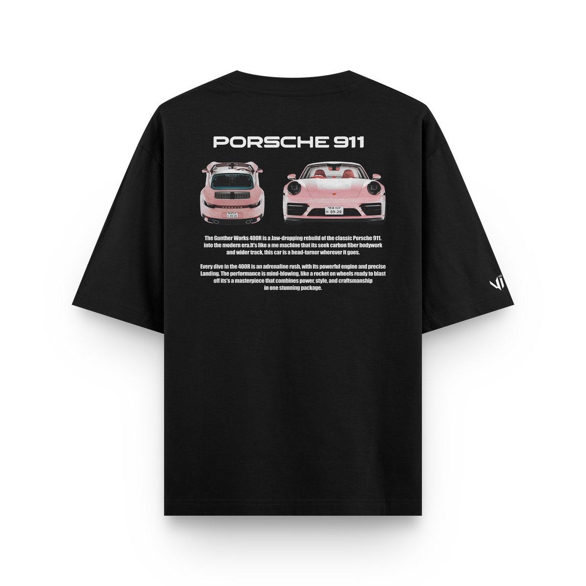 Porsche VS Pink Oversized T-Shirt