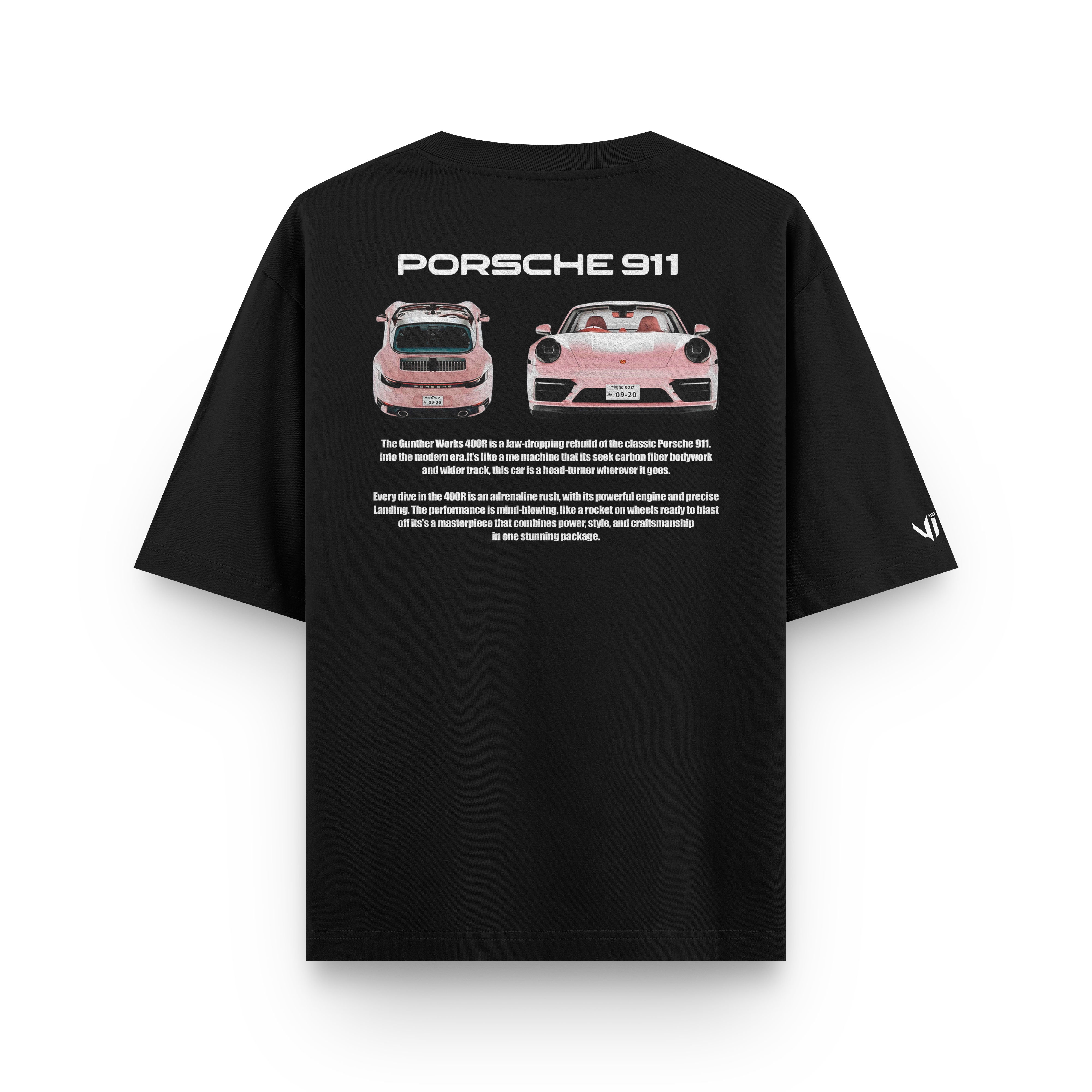 Camiseta Oversized Porsche VS Pink