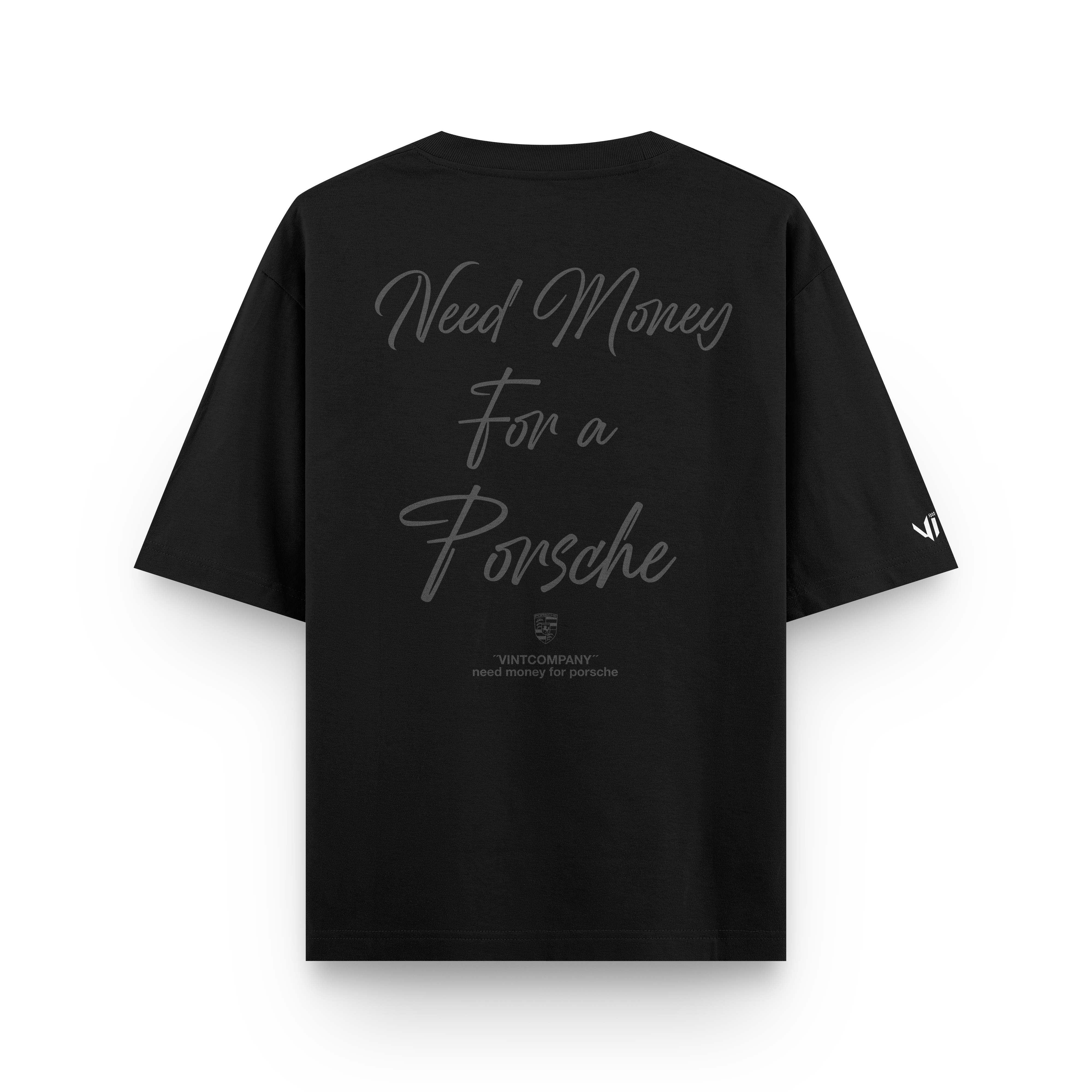 Camiseta Oversized Need Money For Porsche Rework