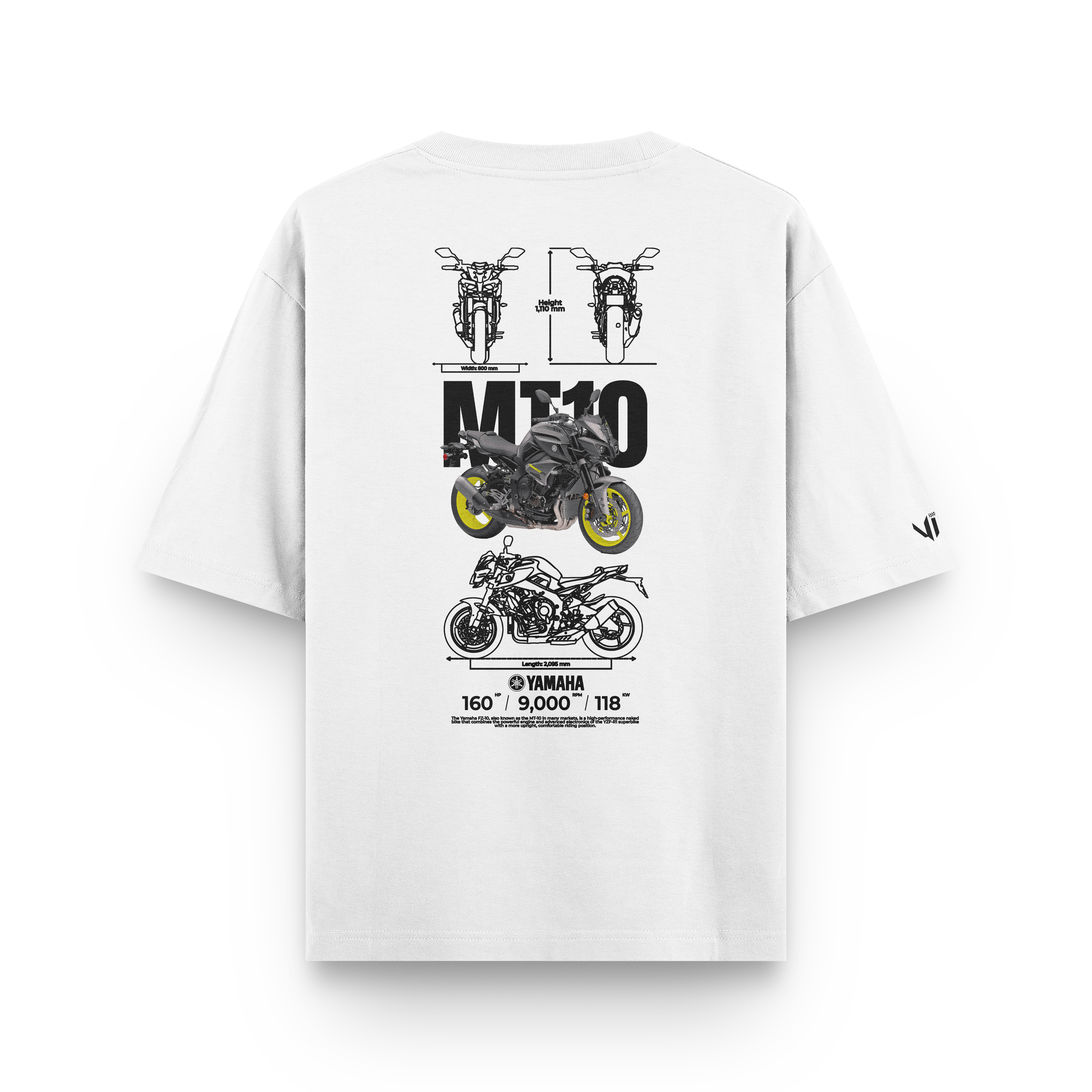 Camiseta Oversized Yamaha MT10