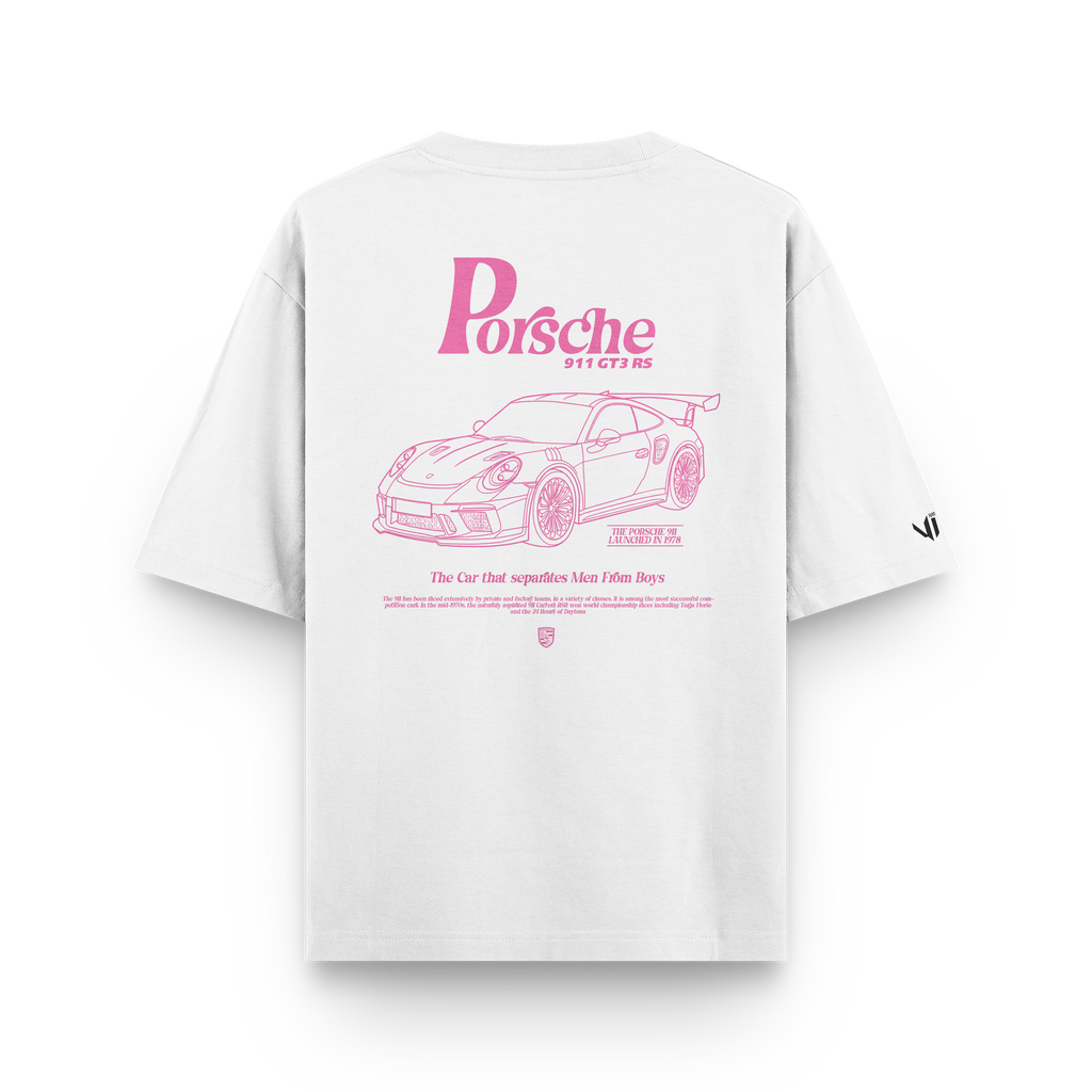 Porsche Pink Stuttgart Oversized T-Shirt