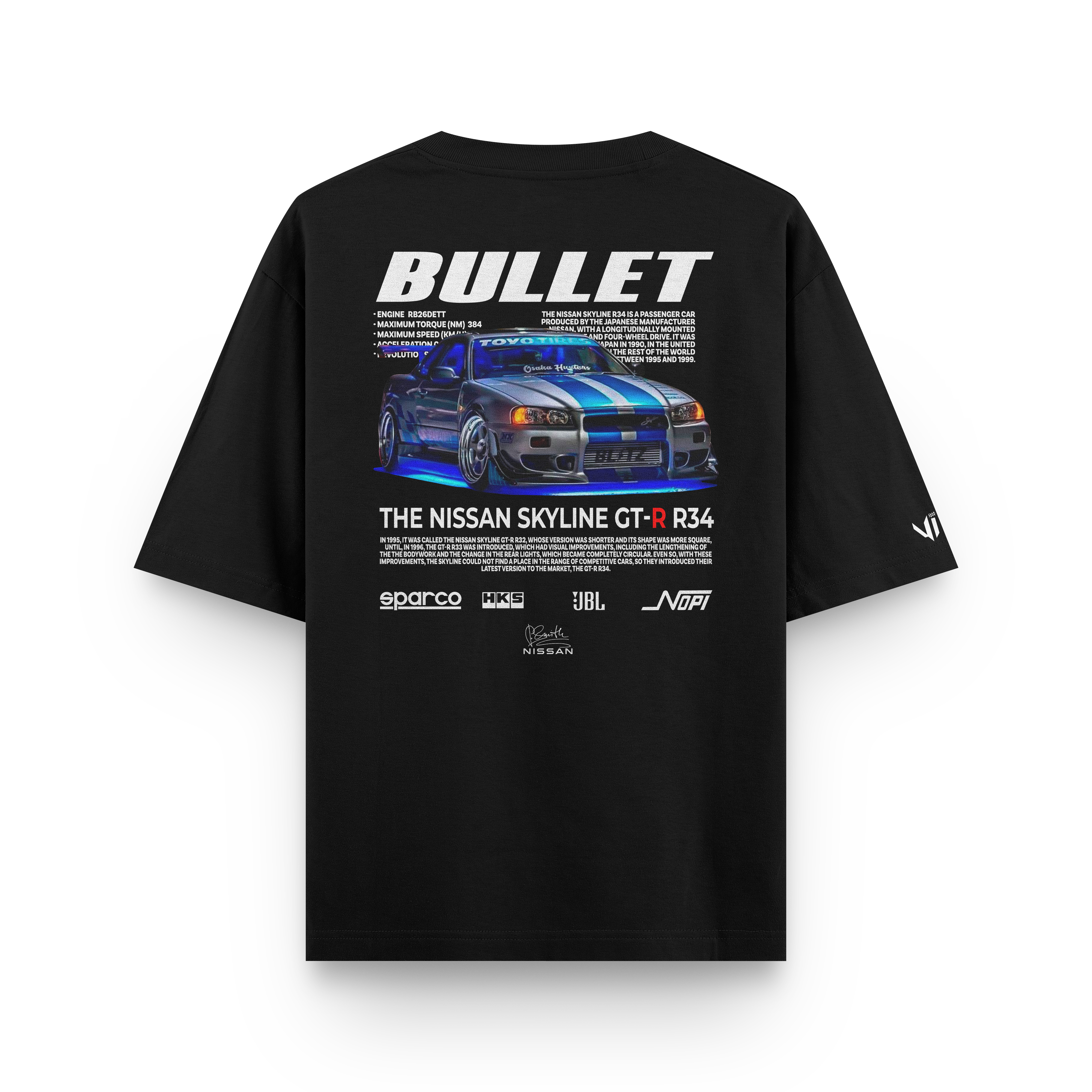 Camiseta Oversized Bullet