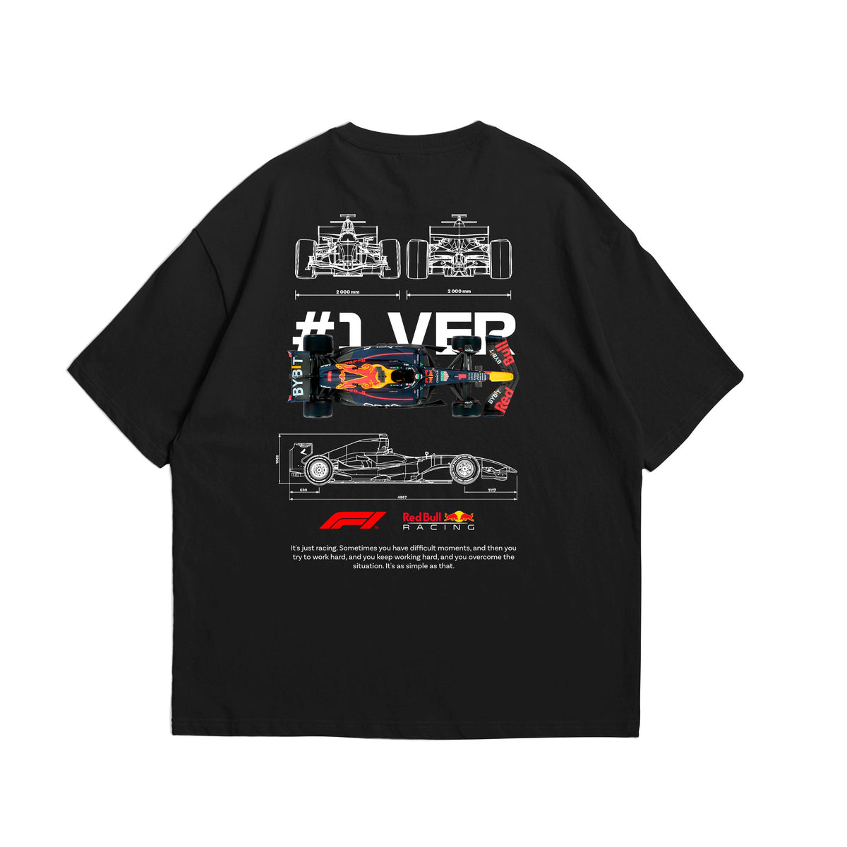 Red Bull #VER Oversized T-Shirt
