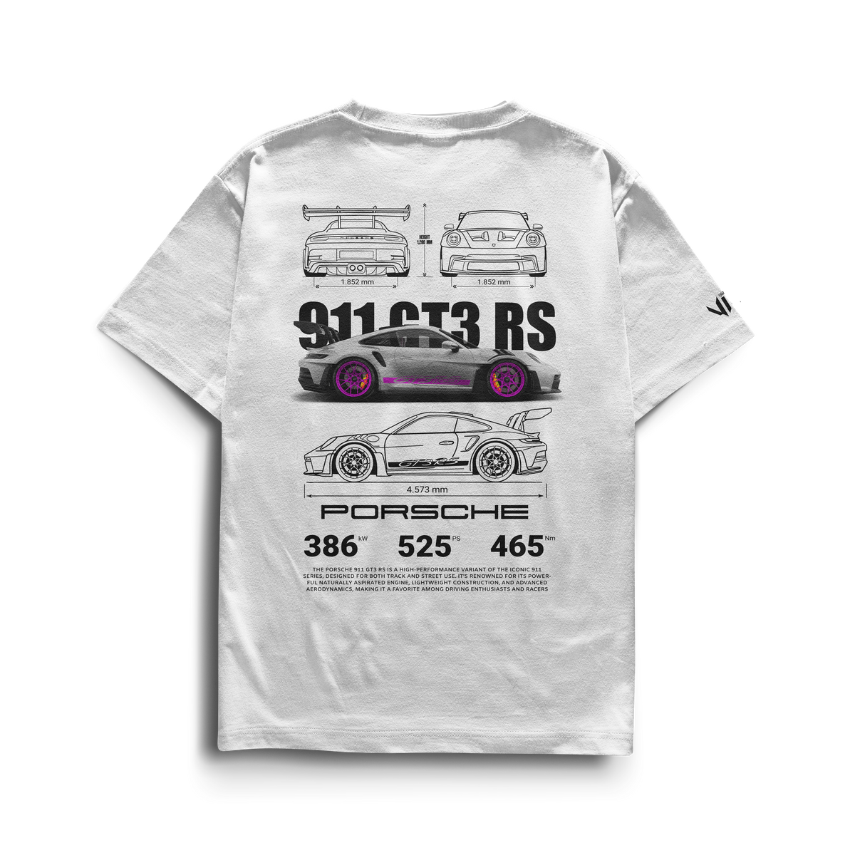 Porsche GT3rs Pink T-Shirt