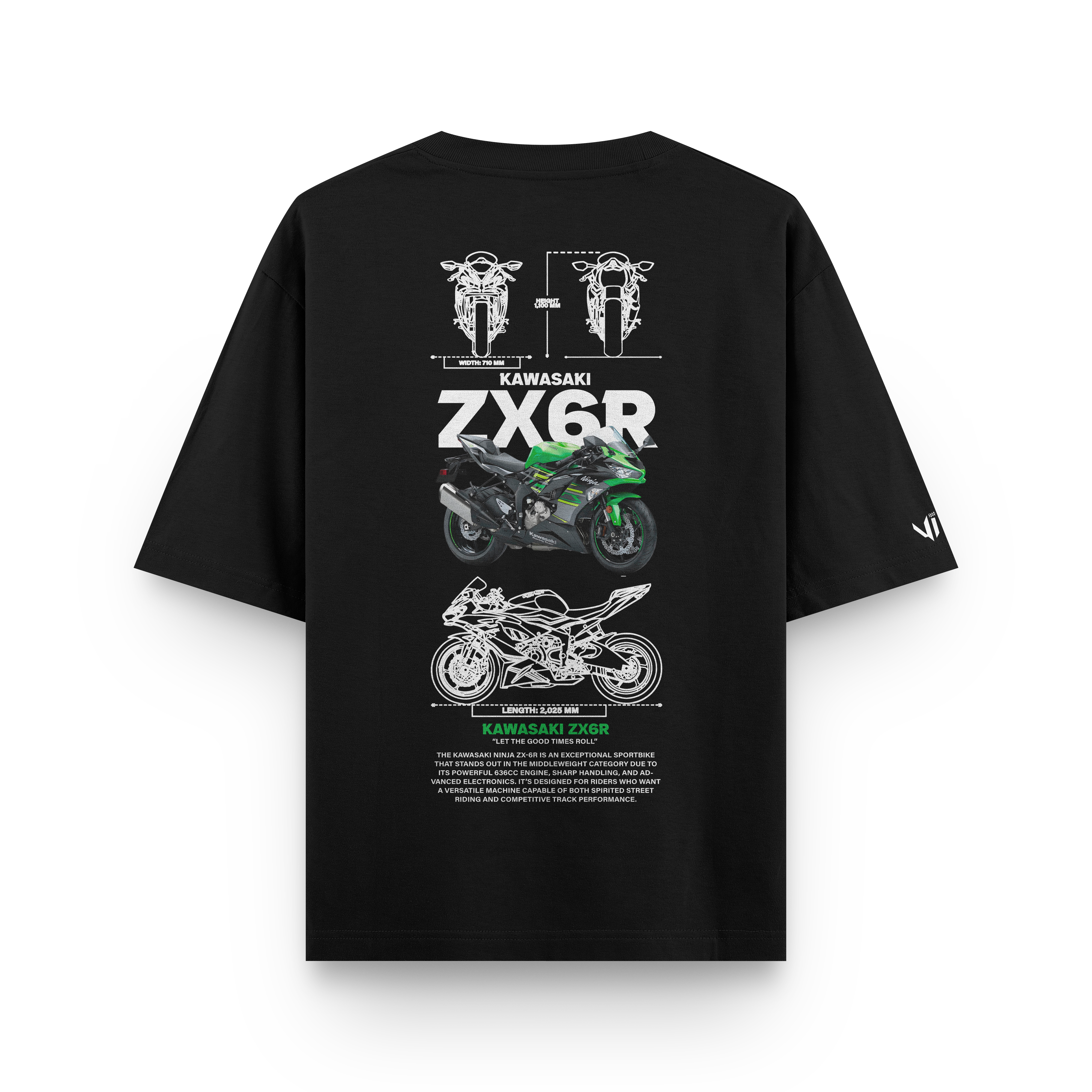 Kawasaki ZX6R Oversized Tee