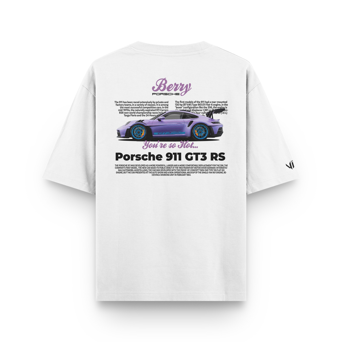 Porsche Berry Oversized T-Shirt