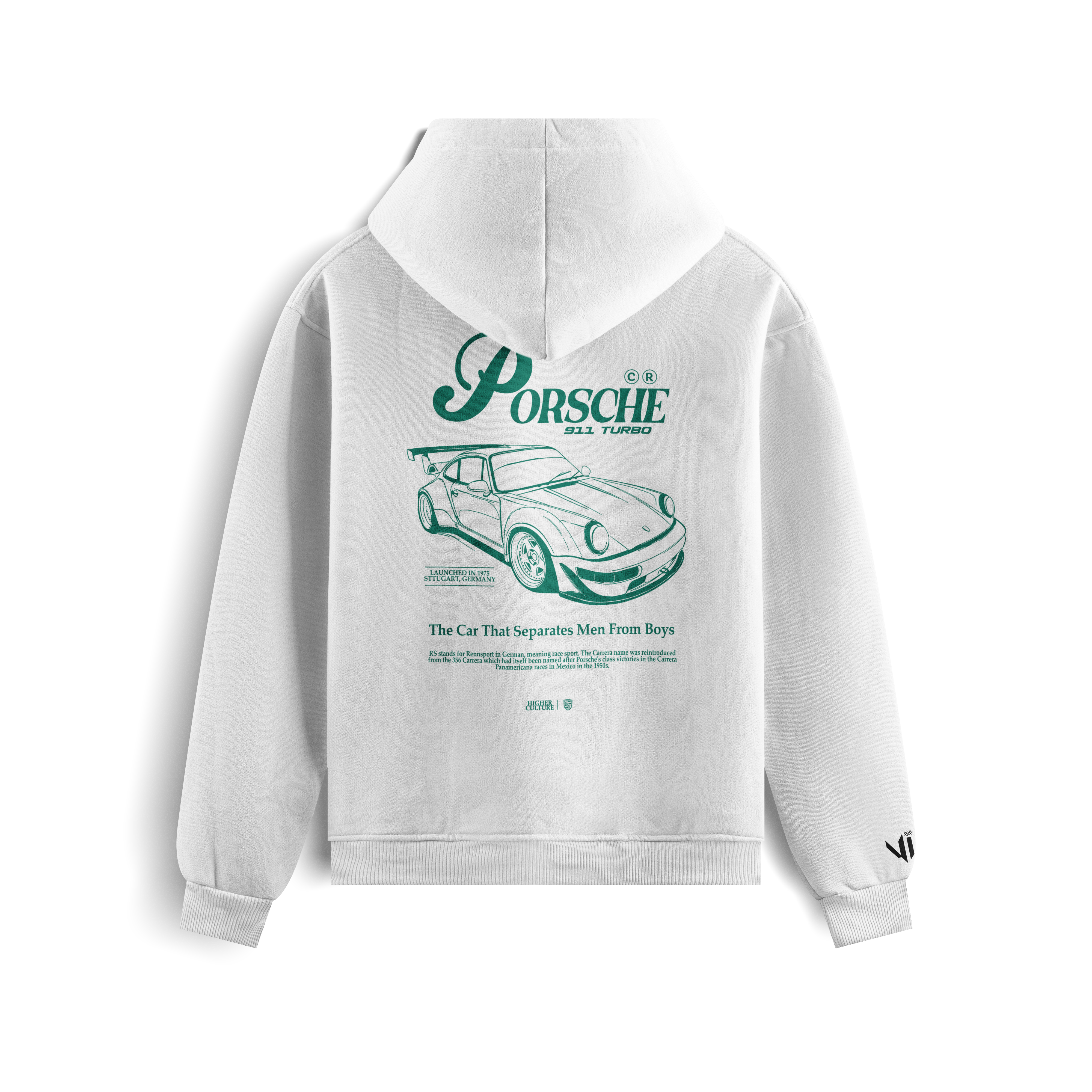 Porsche Green Sttugart Hoodie