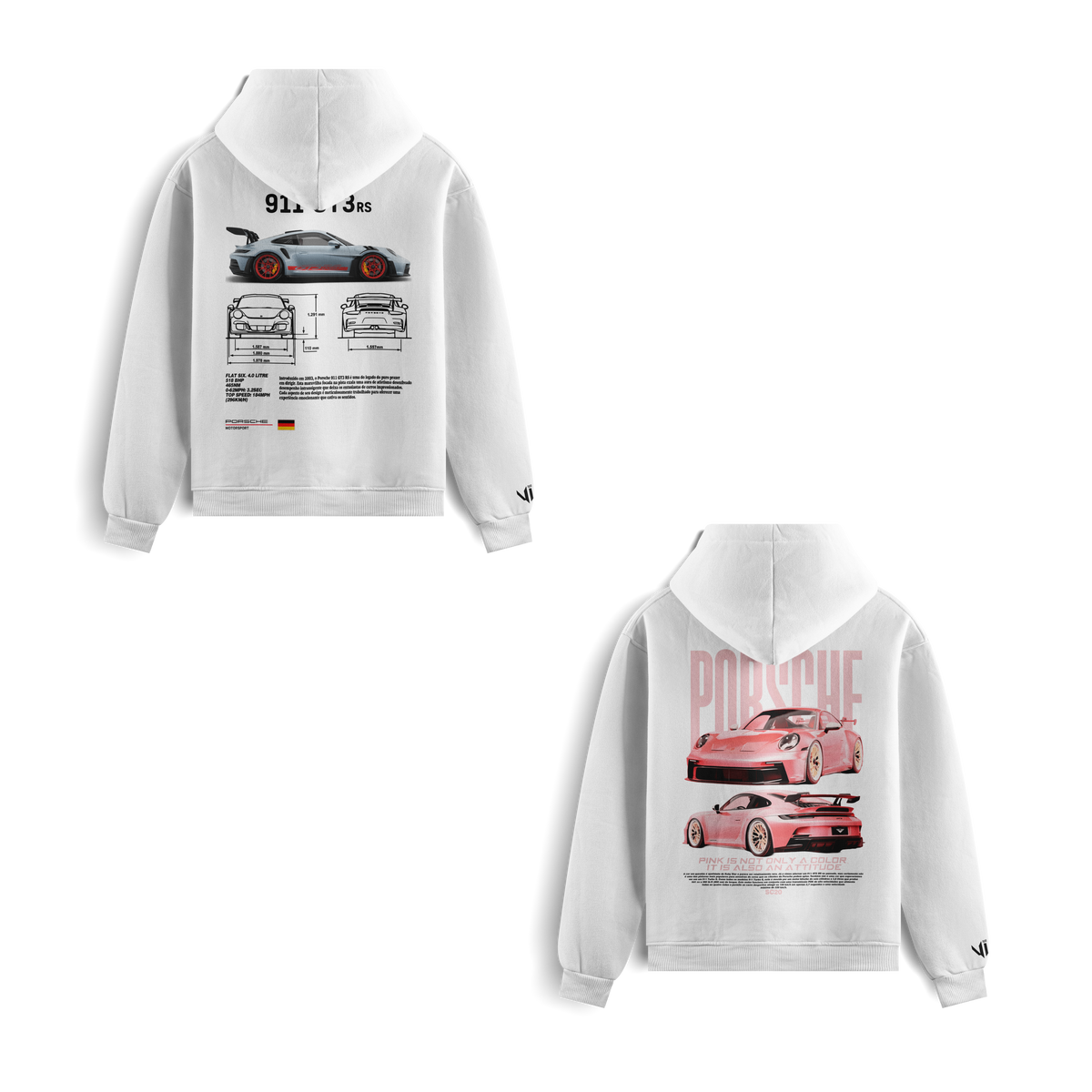 Porsche Club and Porsche Pink Sweatshirts