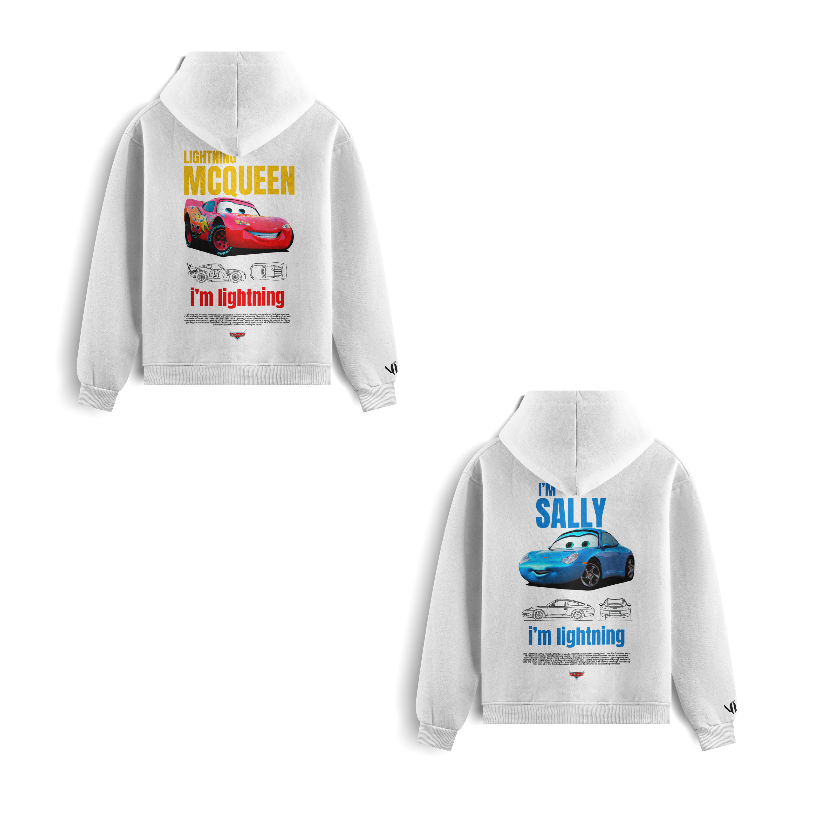 Mcqueen e Sally Hoodies
