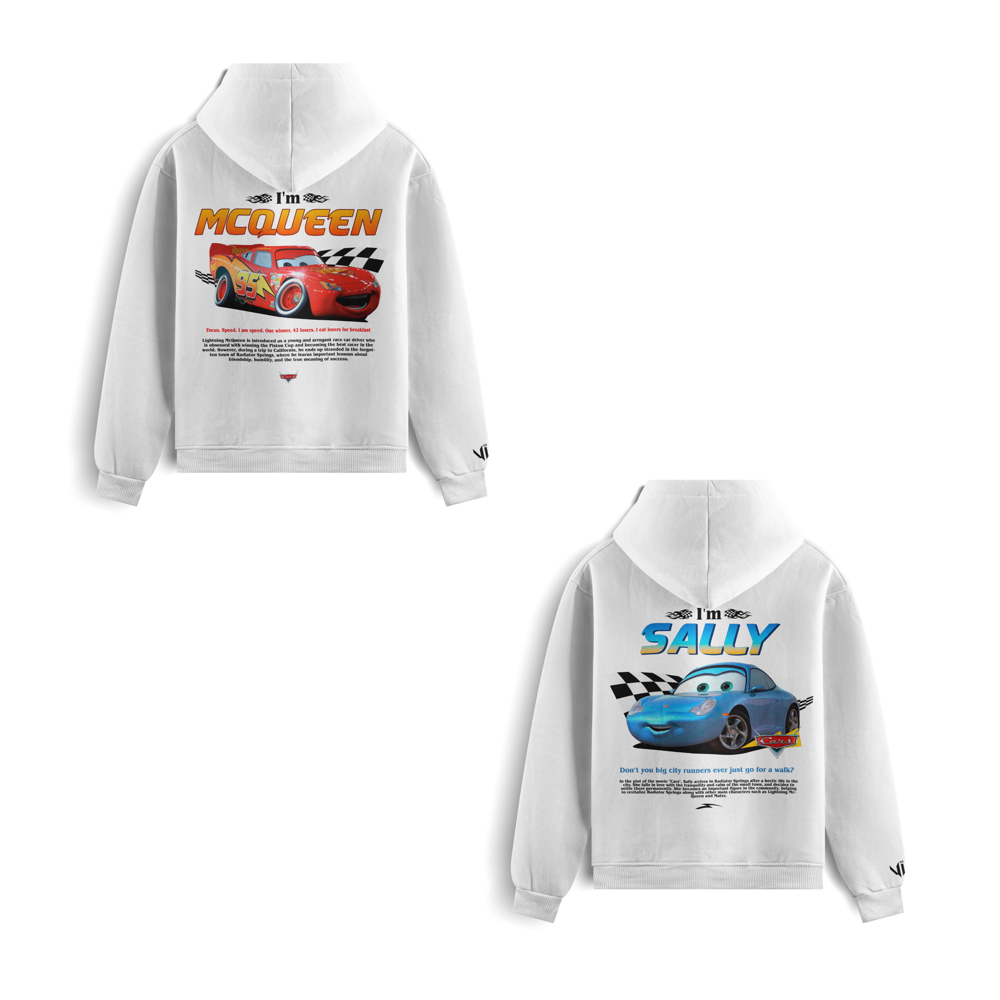 I´m Mcqueen and I´m Sally Hoodies