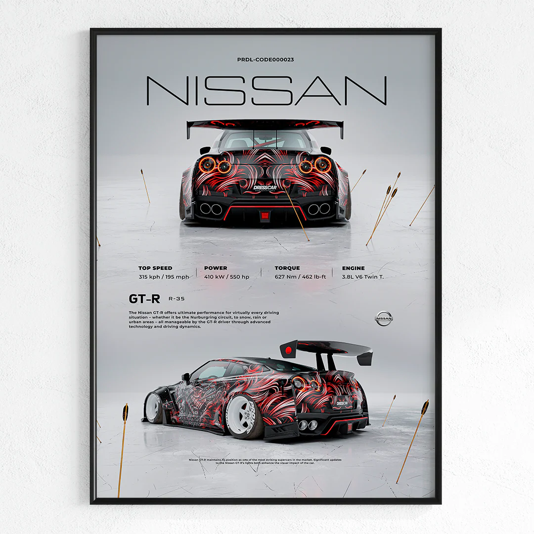GT-R R35 Poster 40x60cm