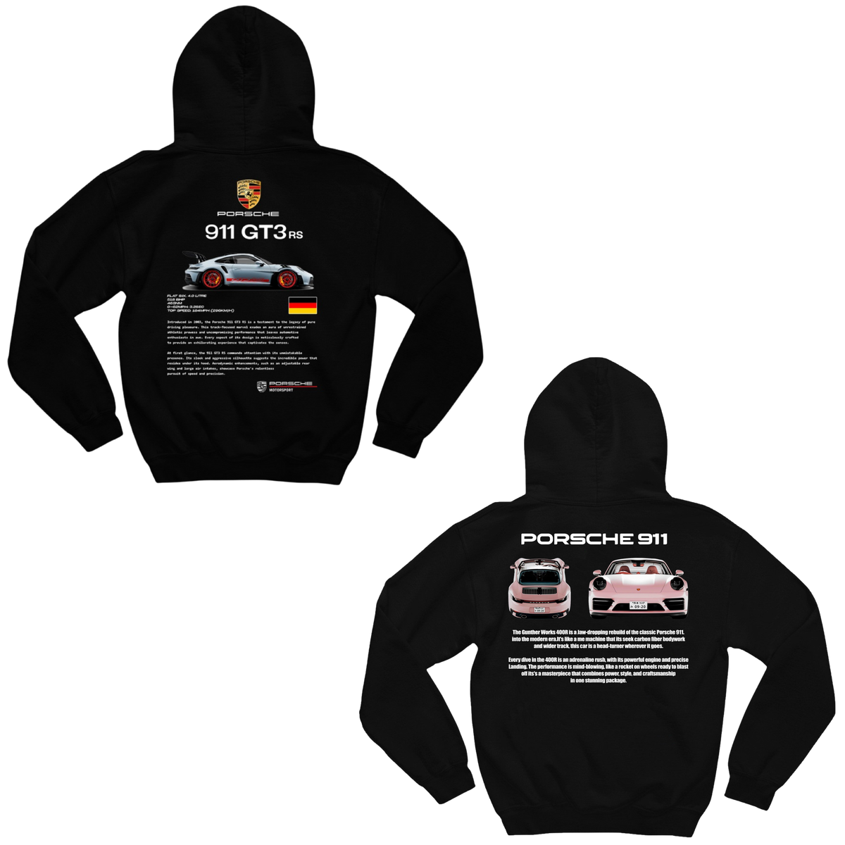 Porsche 911 and Porsche VS Pink Sweatshirts