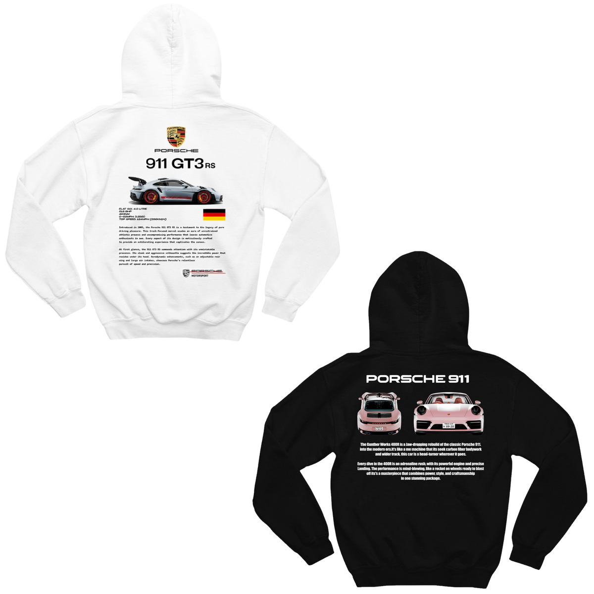 Porsche 911 and Porsche VS Pink Sweatshirts