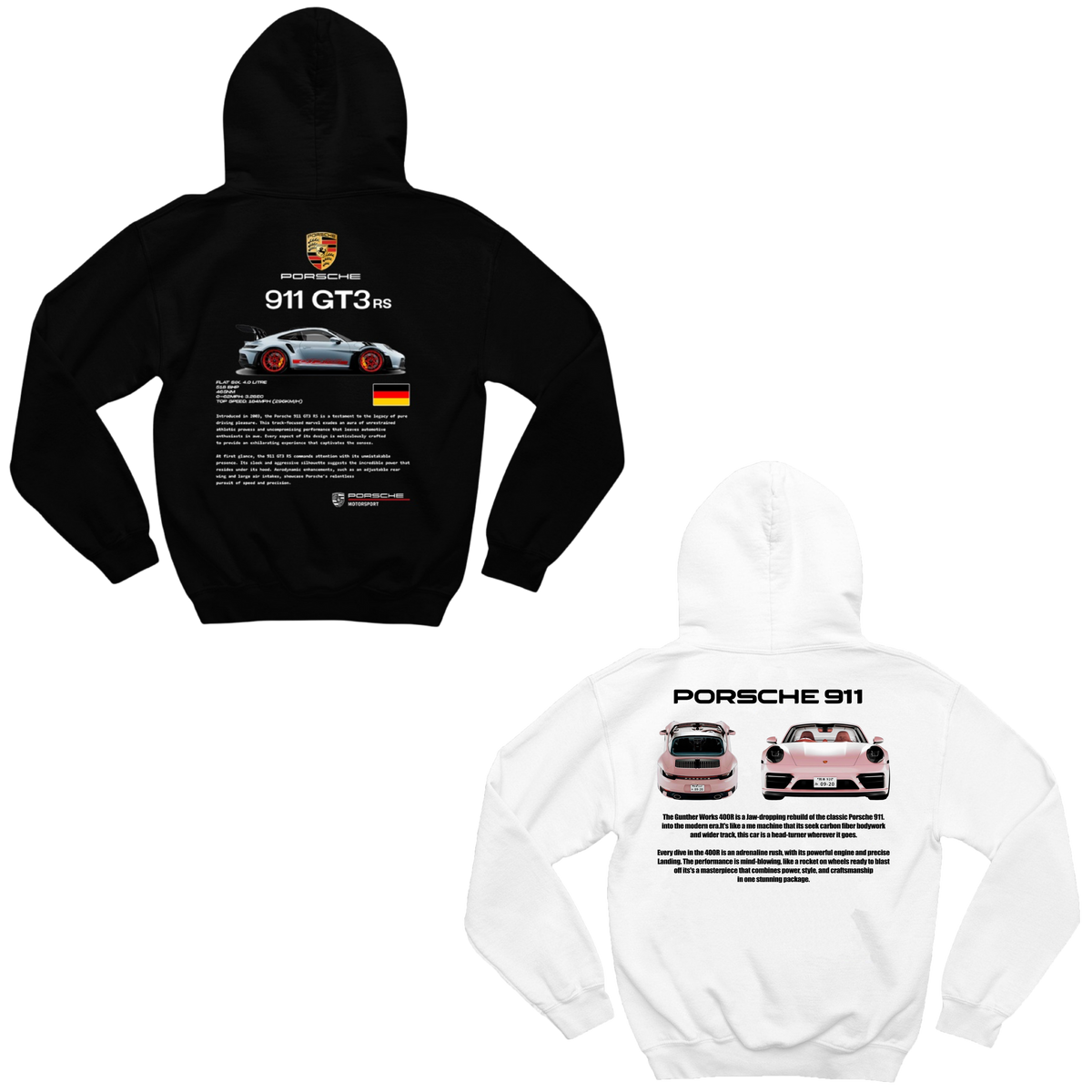 Porsche 911 and Porsche VS Pink Sweatshirts