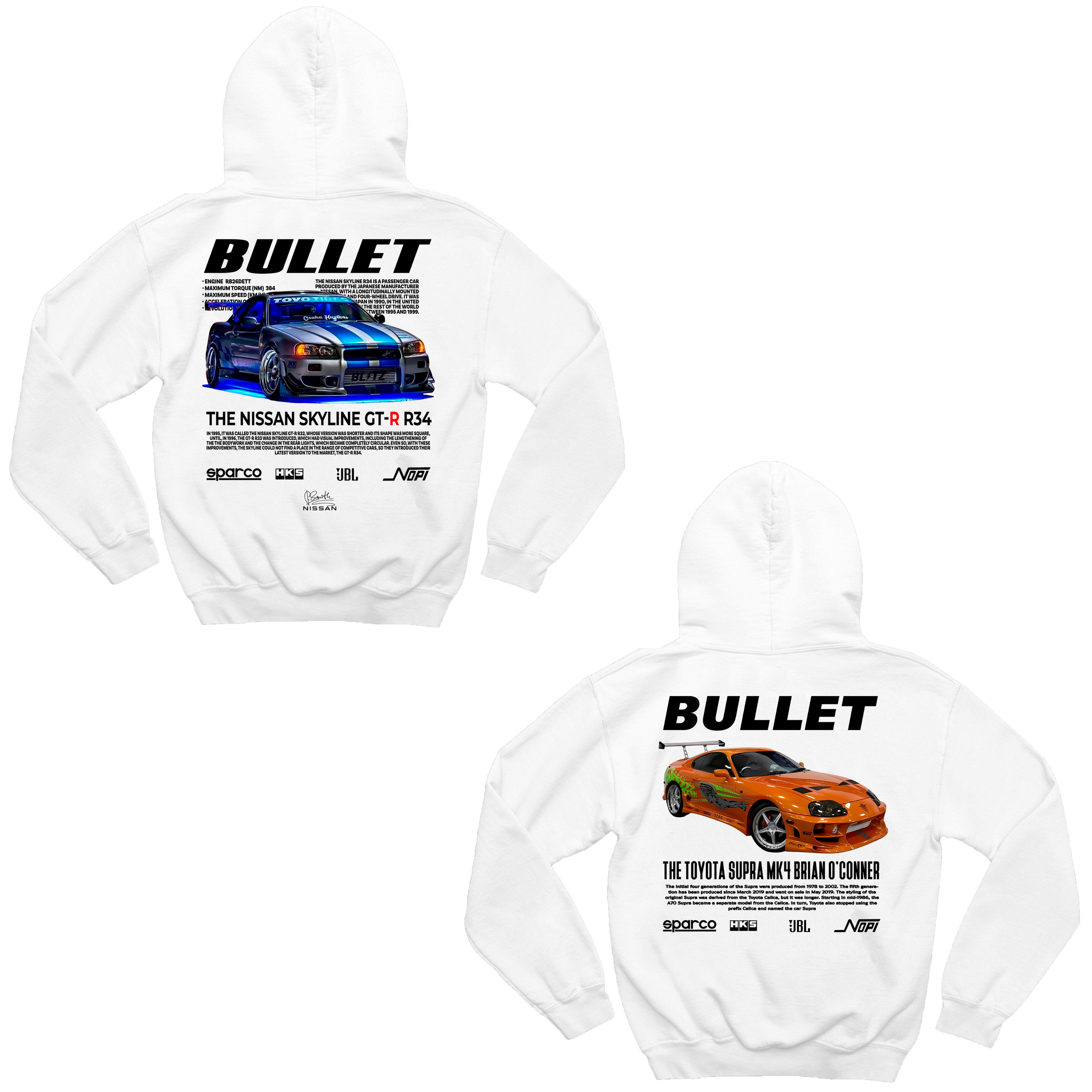 Bullet and Bullet Supra Hoodie