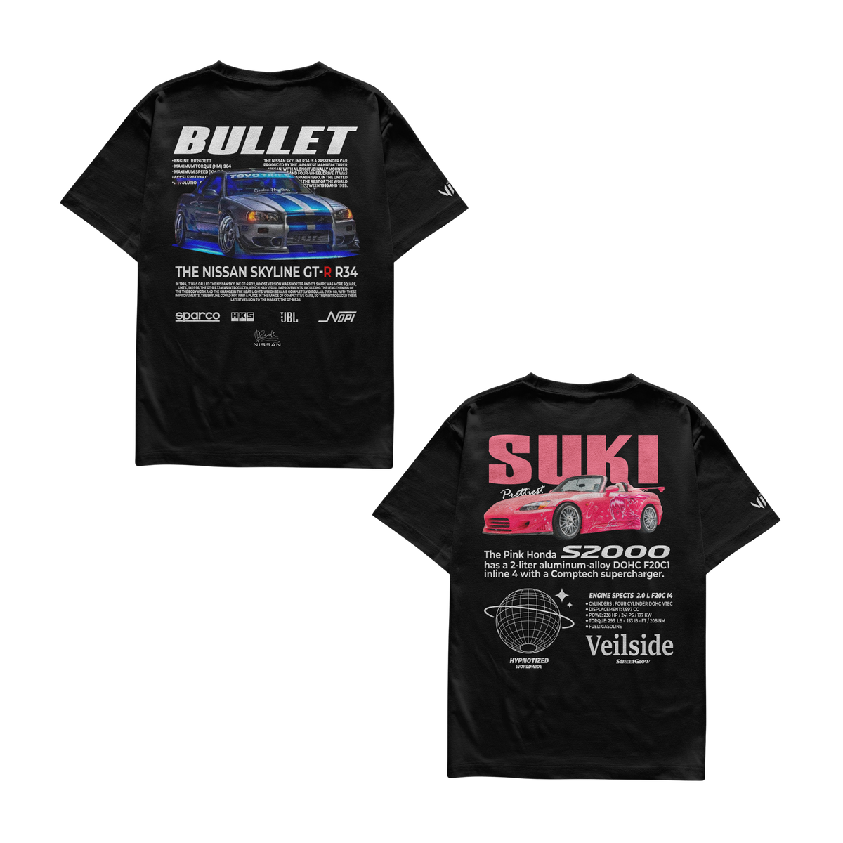 Bullet and Suki T-shirts
