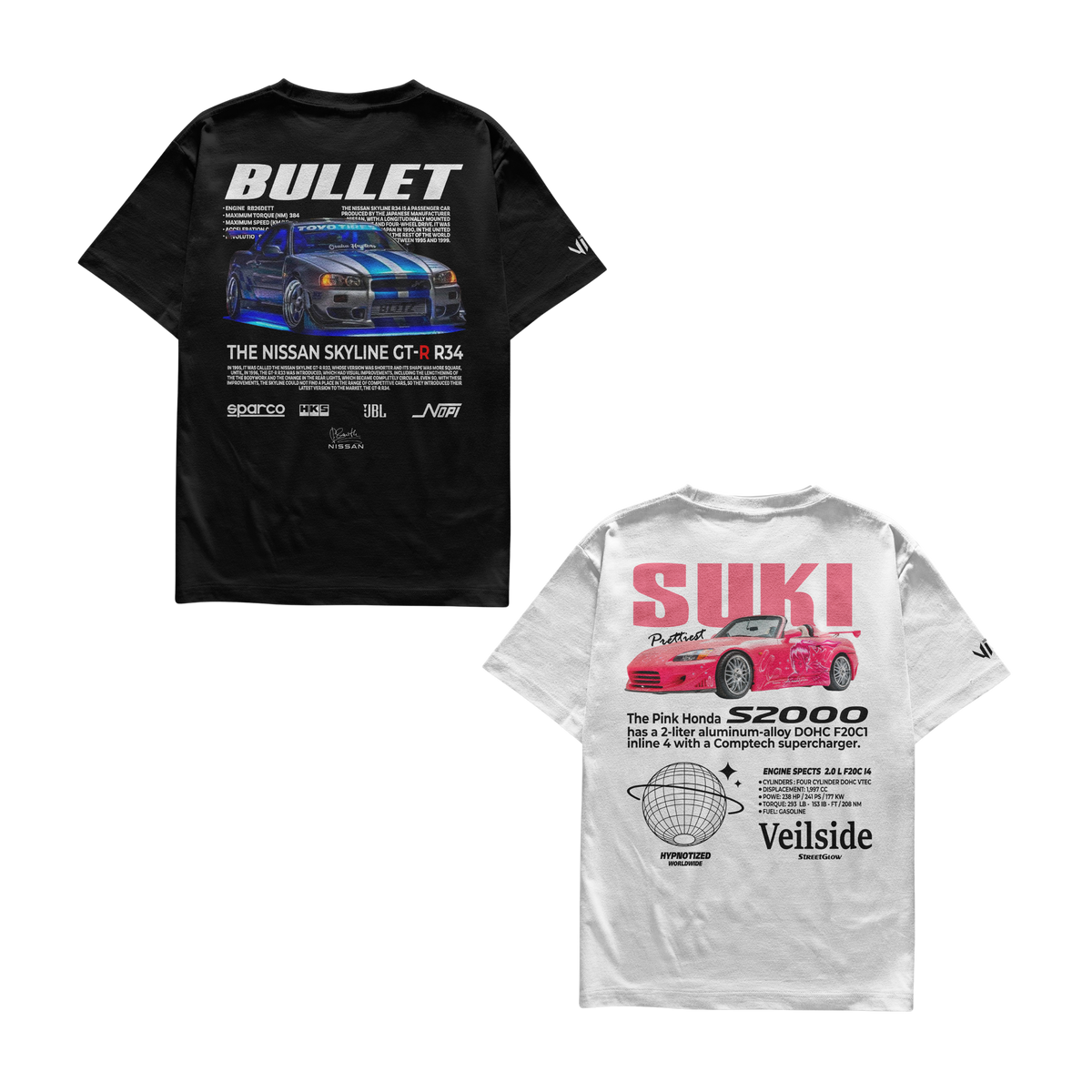 Bullet and Suki T-shirts