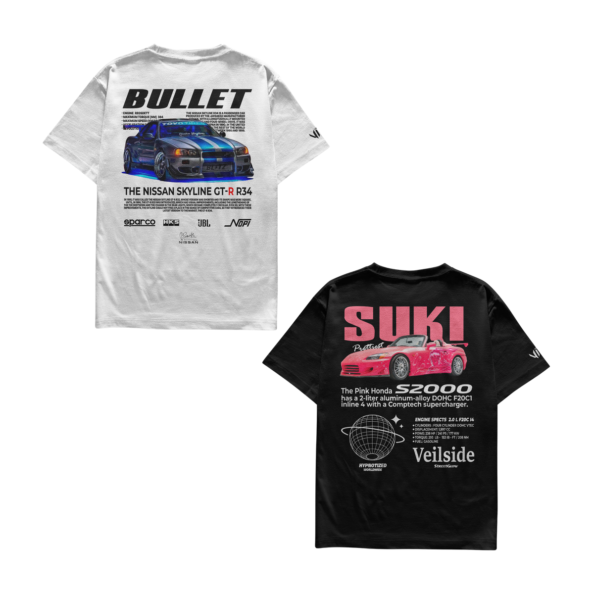 Bullet and Suki T-shirts