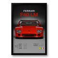 Ferrari F40 LM - Poster 40x60cm