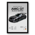 Mercedes AMG GT Black Series - Poster 40x60cm